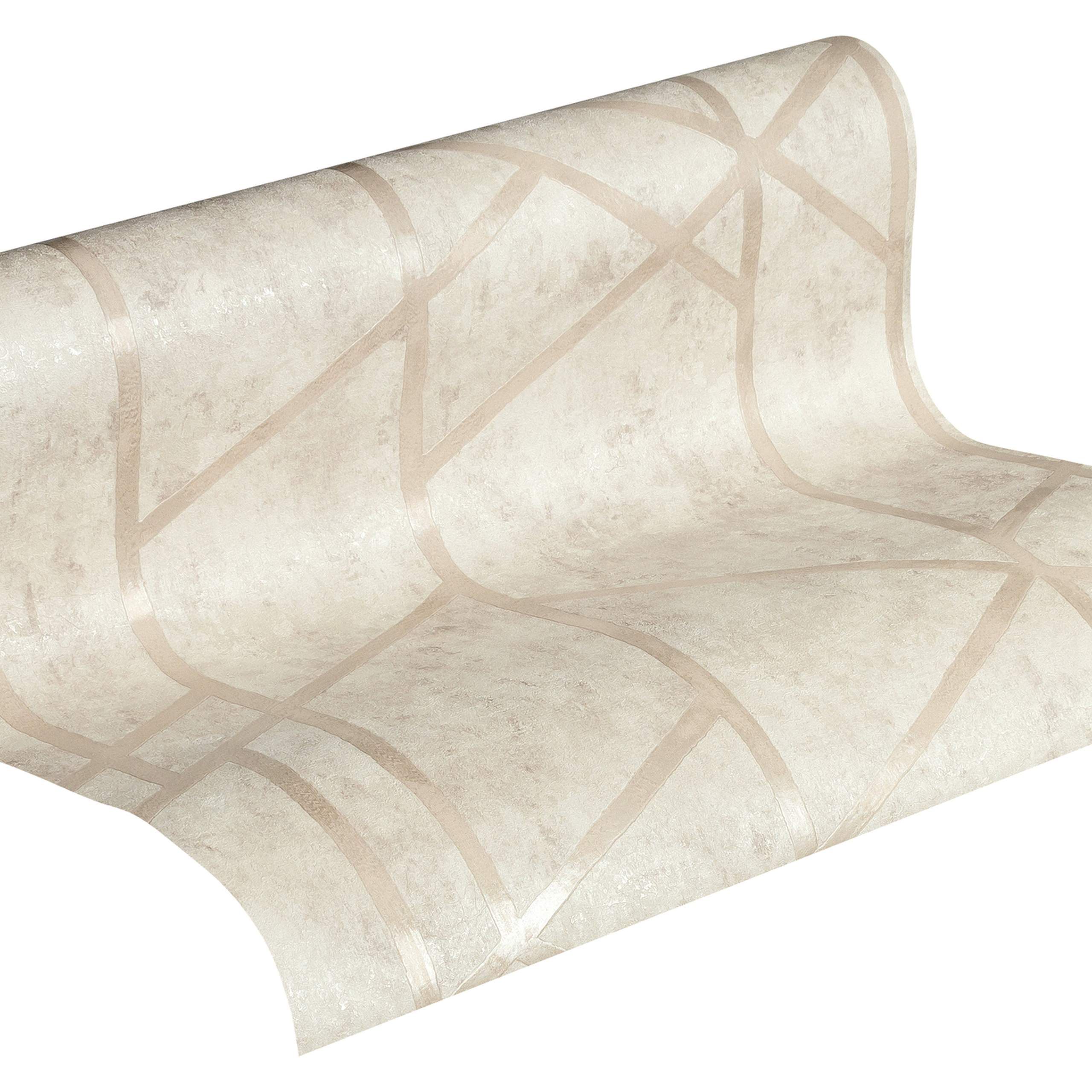 A.S. Creation | Metropolitan Stories | 369284 | Vliestapete | 3D Optik | 0.53 x 10.05 m | Creme