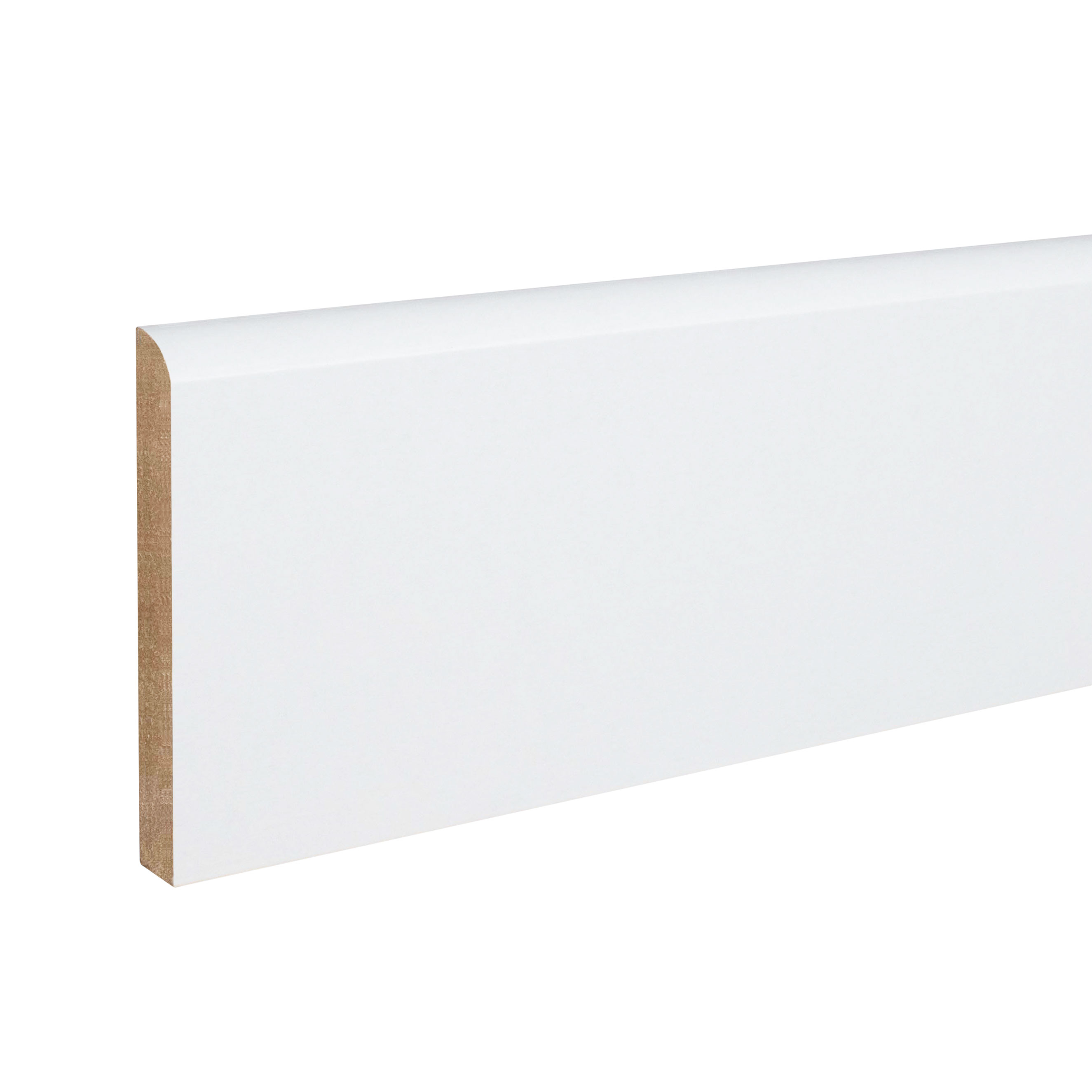 Pro-03-000021AybCMNToj5vm7 PROVISTON Fußleiste MDF Sockelleiste 10 x 70 x 2000 mm Weiß Foliert Abgerundet