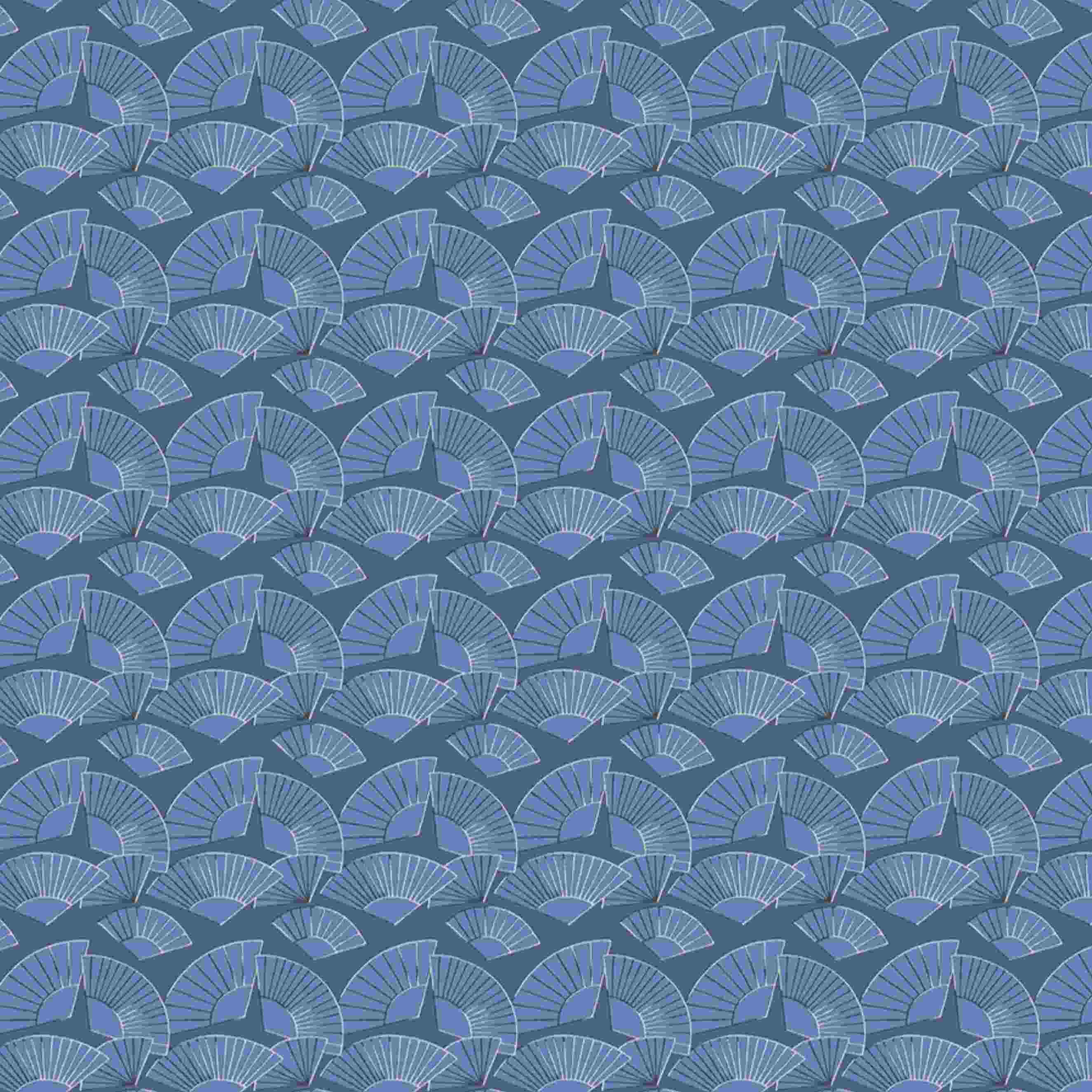 A.S. Creation | Karl Lagerfeld | 378474 | Vliestapete | 3D Optik | 0.53 x 10.05 m | Blau