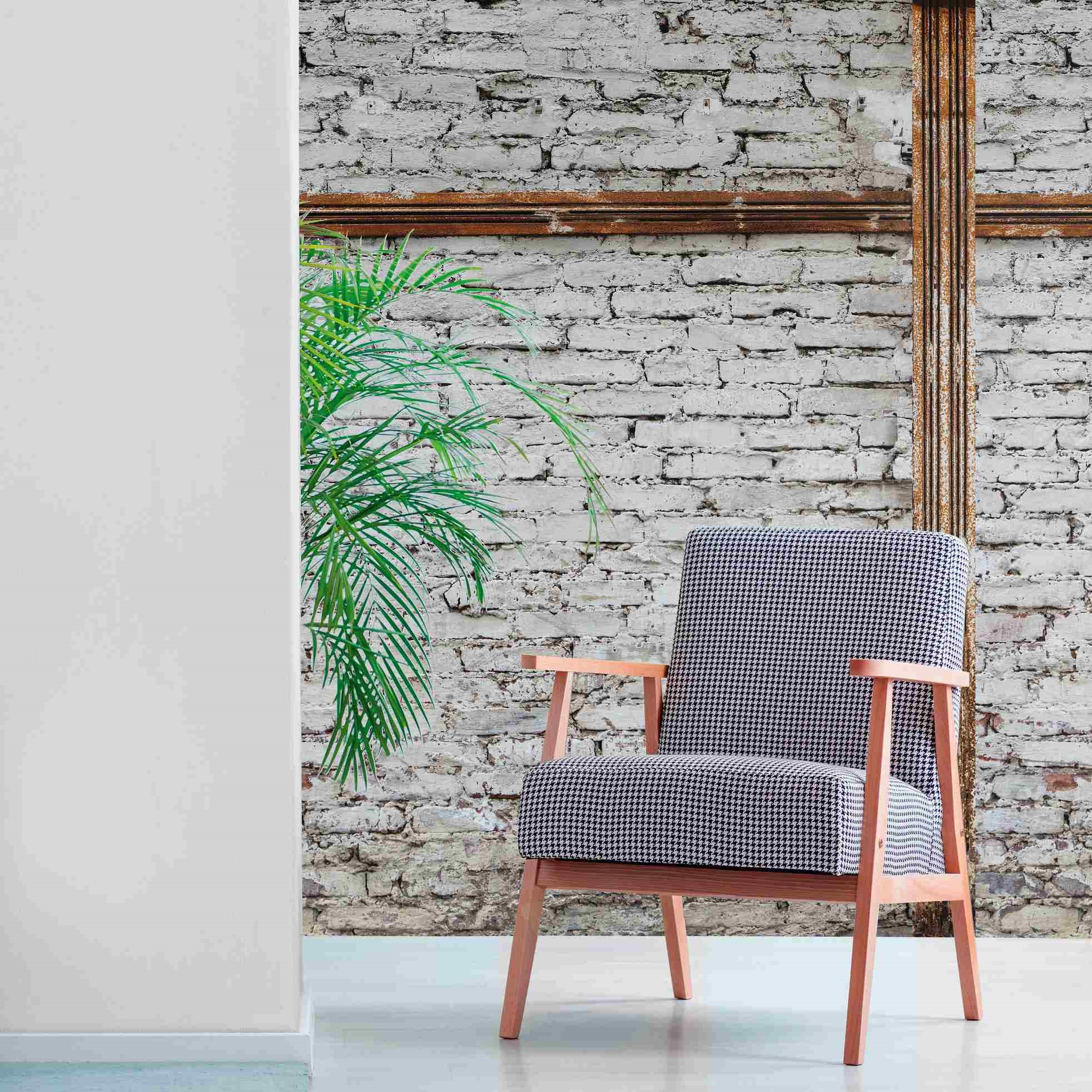 A.S. Creation Fototapete The Wall 383511 Ein Motiv pro Rolle Steinoptik Weiß