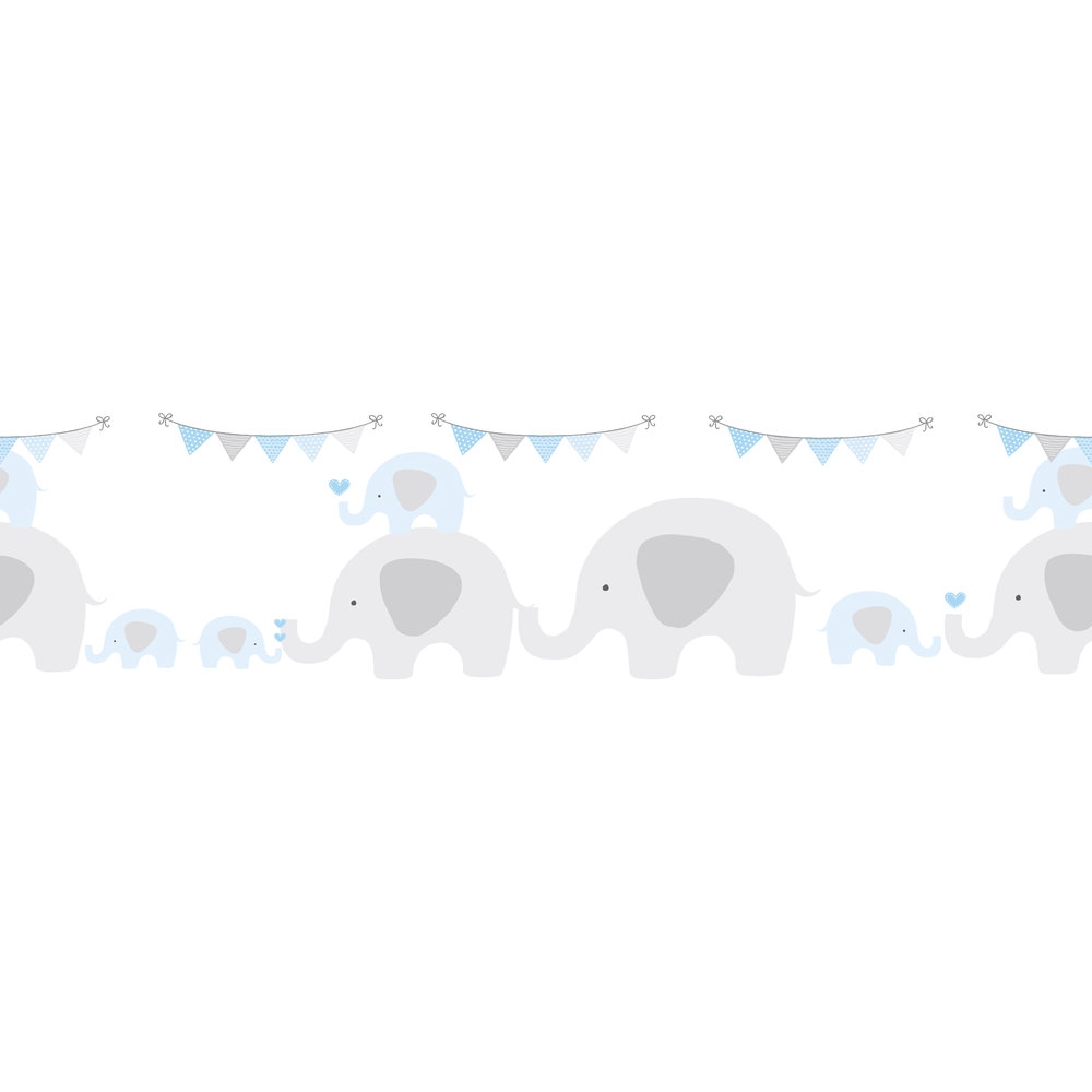 A.S. Creation | Only Borders 11 | 403748 | Papierbordüre | Kinderzimmer | 5.00 x 0.155 m | Blau