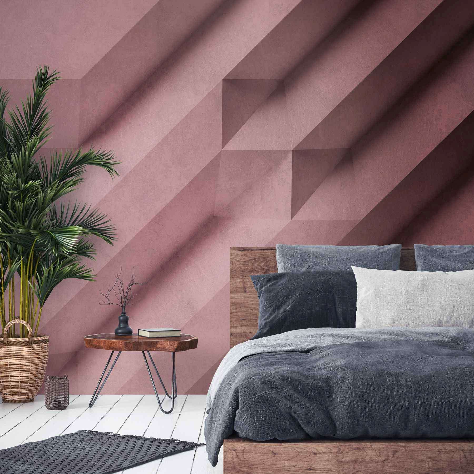 A.S. Creation Fototapete The Wall 382891 Ein Motiv pro Rolle 3D Optik Rosa