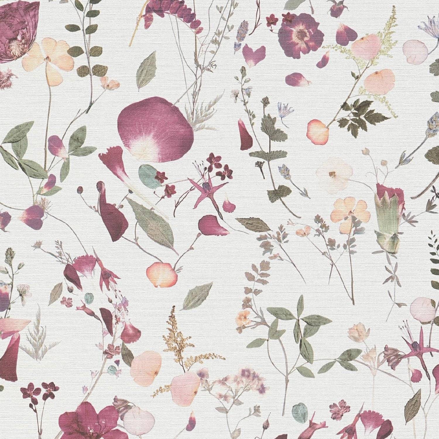 Vliestapete 397461 Weiß Lila Blumen Floral PintWalls II A.S. Creation