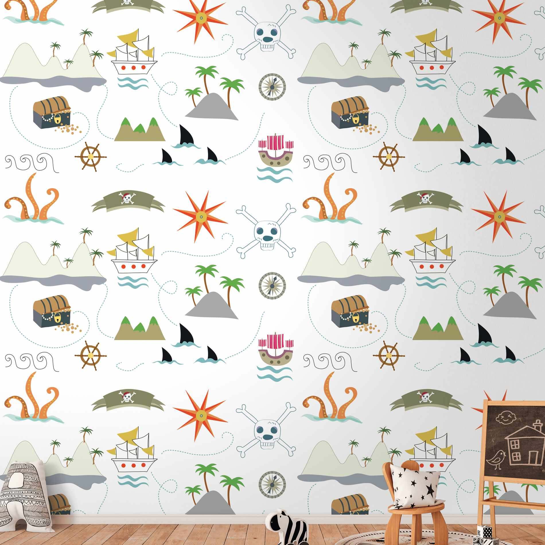 A.S. Creation Fototapete The Wall II 391921 Ein Motiv pro Rolle Kinderzimmer Bunt