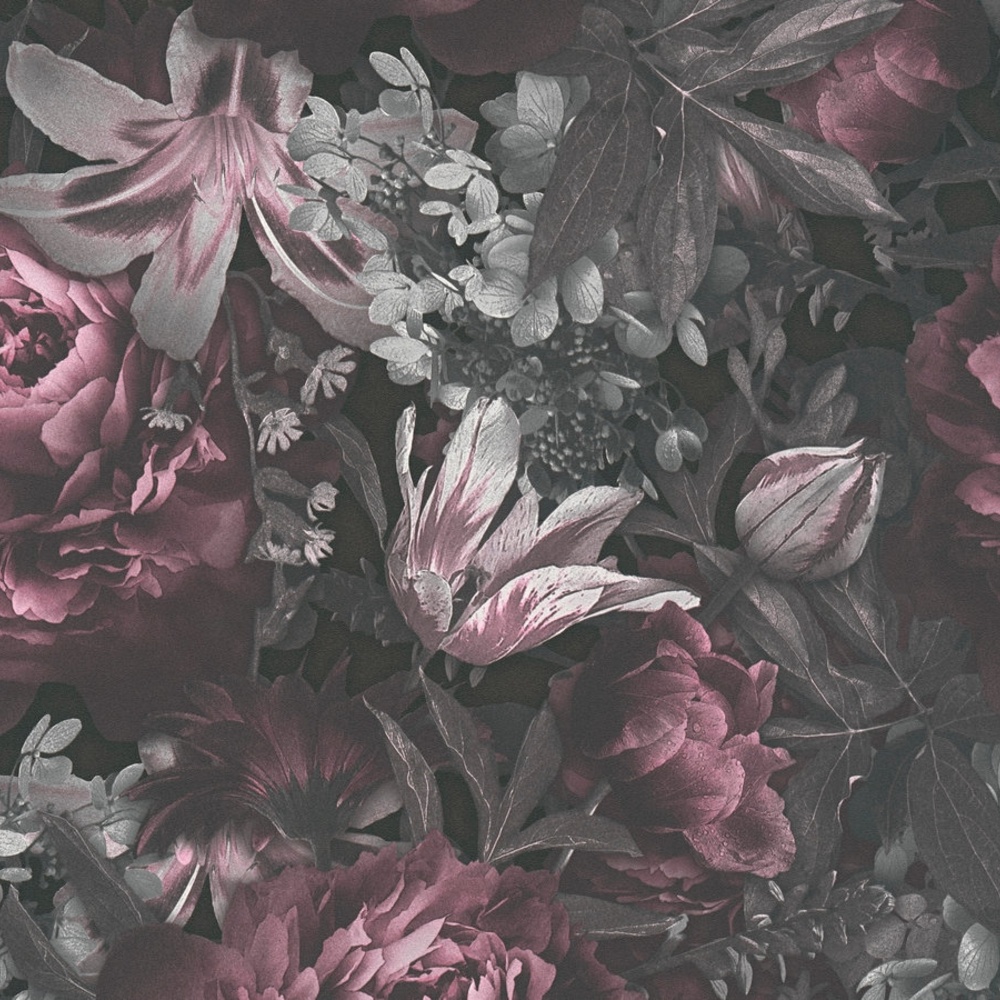 A.S. Creation | PintWalls | 385093 | Vliestapete | Blumenoptik | 0.53 x 10.05 m | Rosa