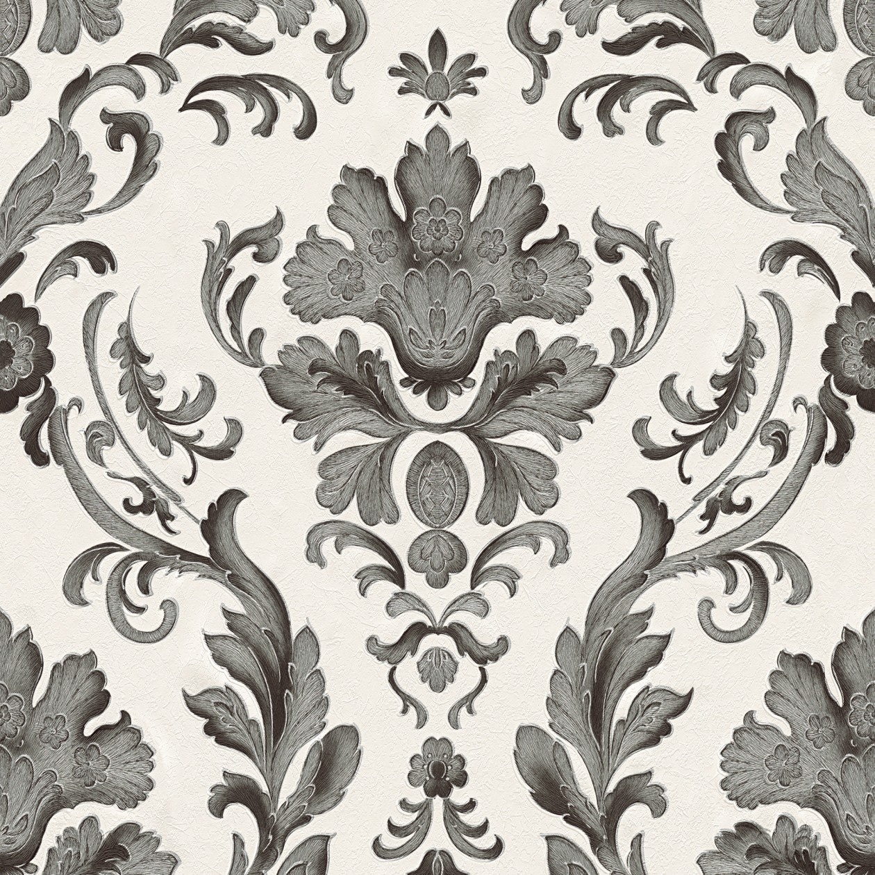 A.S. Creation Concerto 3 | 301901 | Papiertapete Barockoptik | 0.53 m x 10.05 m | Schwarz