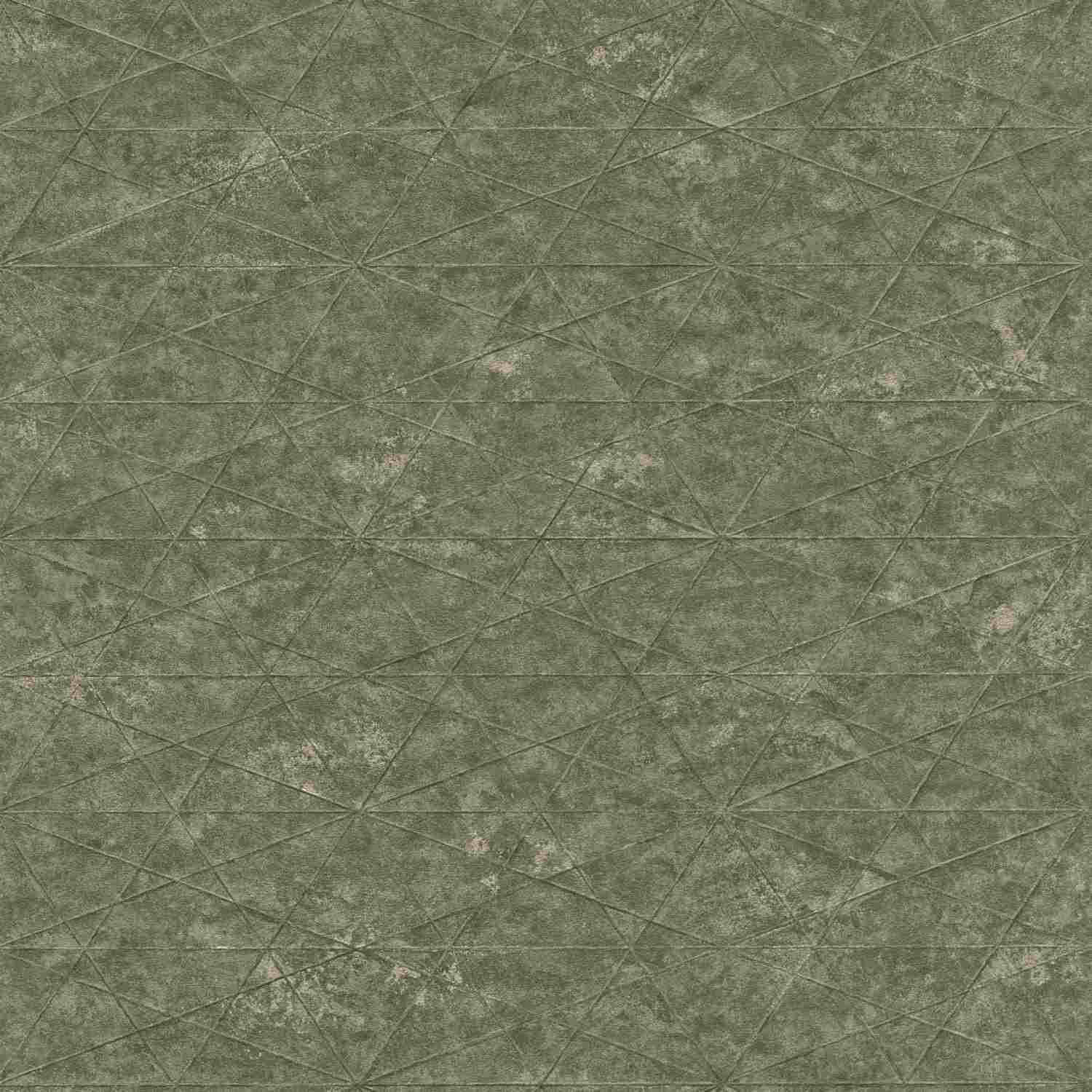 Rasch | Composition | 554359 | Vliestapete | Muster & Motive | 0.53 x 10.05 m | Grün