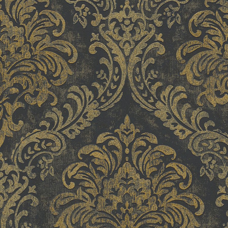 A.S. Creation | Travel Styles | 391123 | Vliestapete | Barock | 10.05 m x 0.53 m | Schwarz