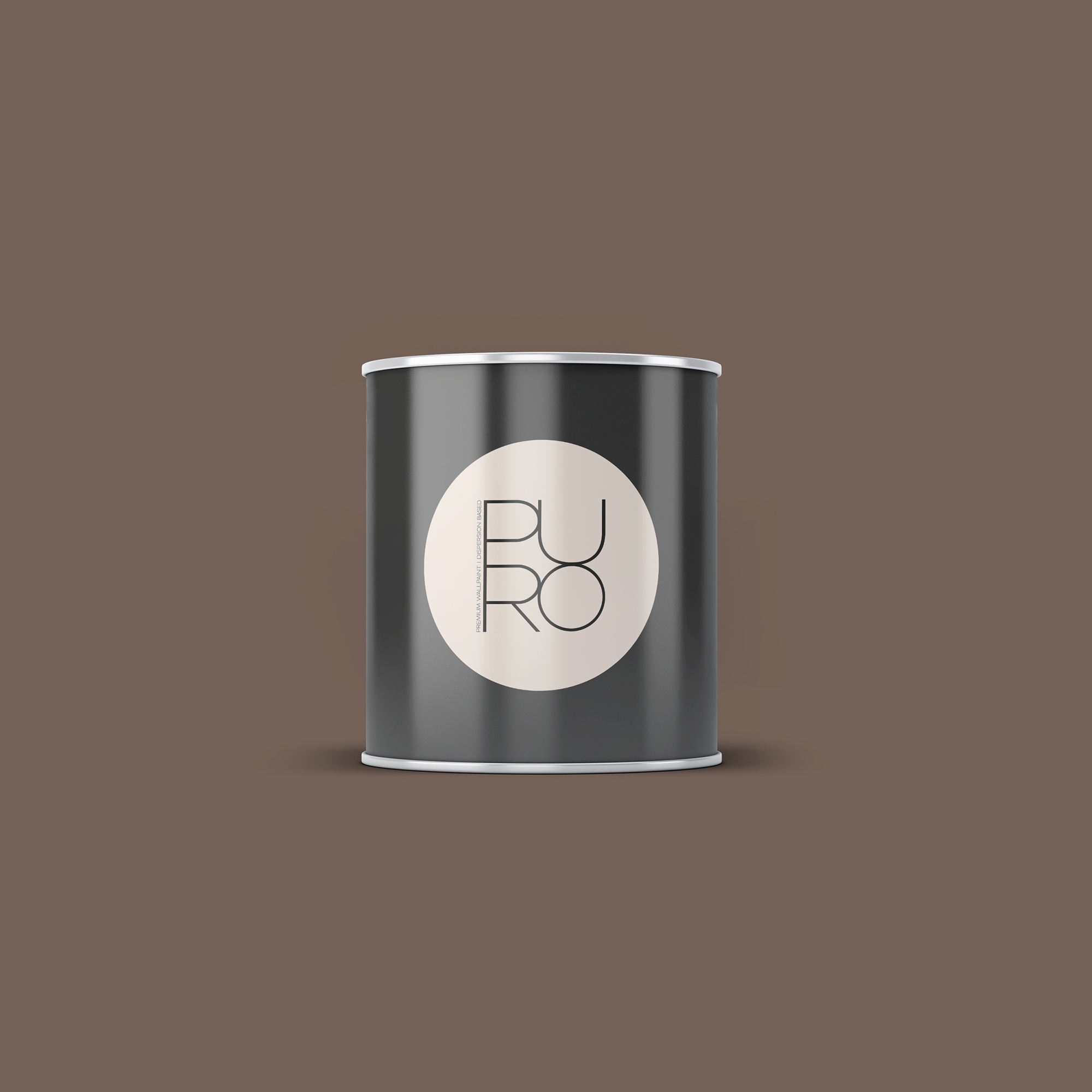 Wandfarbe Braun | PURO Neutral Brown | Innendispersion Hohe Farbintensität