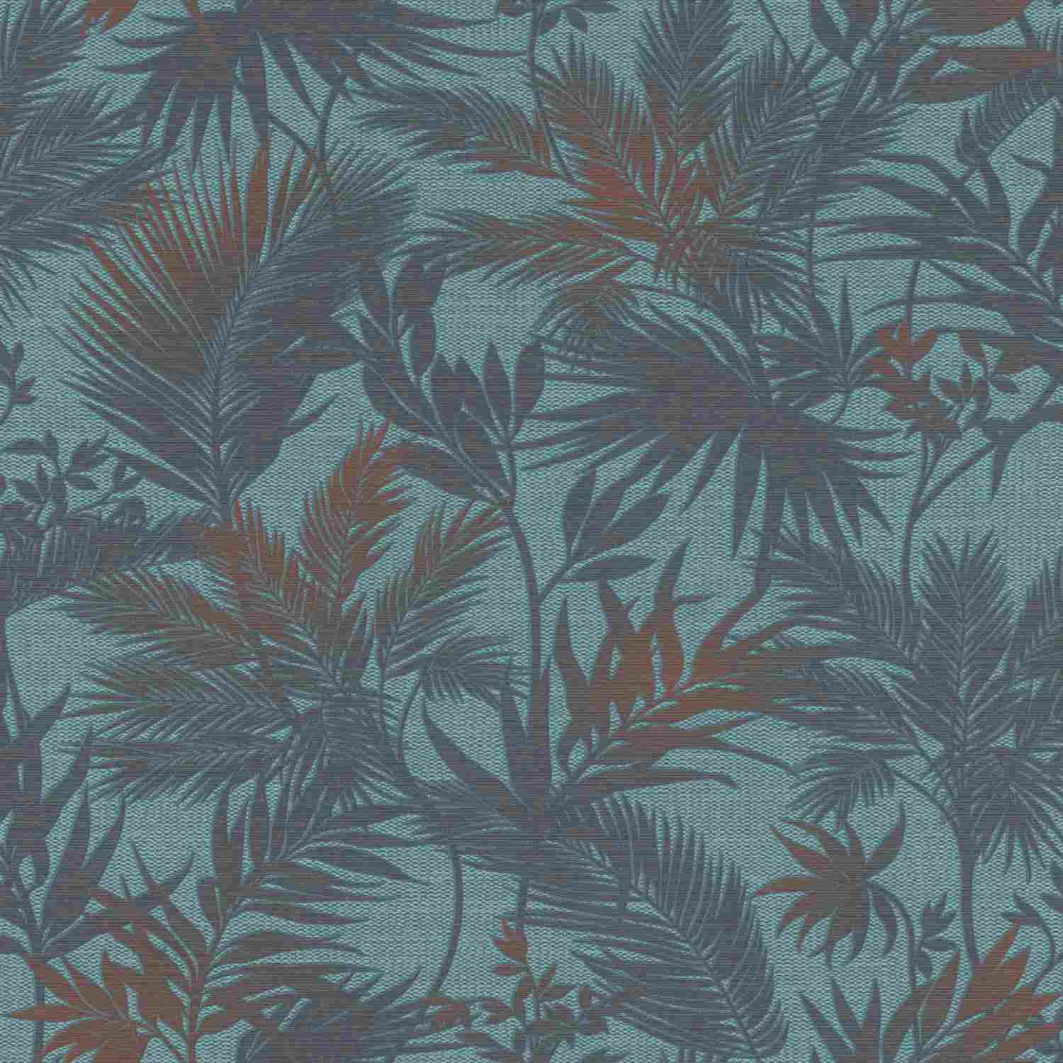 Rasch | Kalahari | 704143 | Vliestapete | Blumenoptik | 0.53 x 10.05 m | Blau