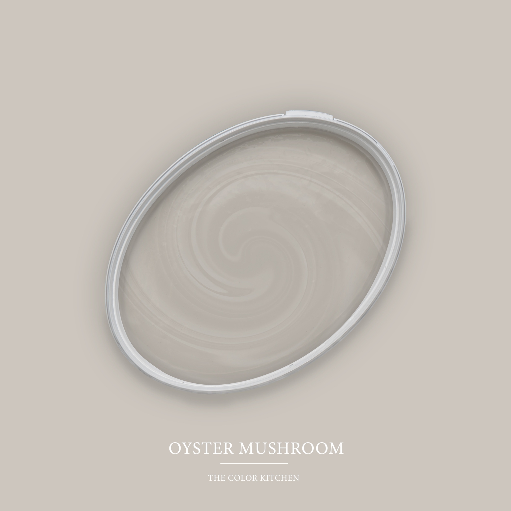 Wandfarbe Taupe matt | The Color Kitchen Oyster Mushroom | Exklusive Innendispersion Hohe Deckkraft