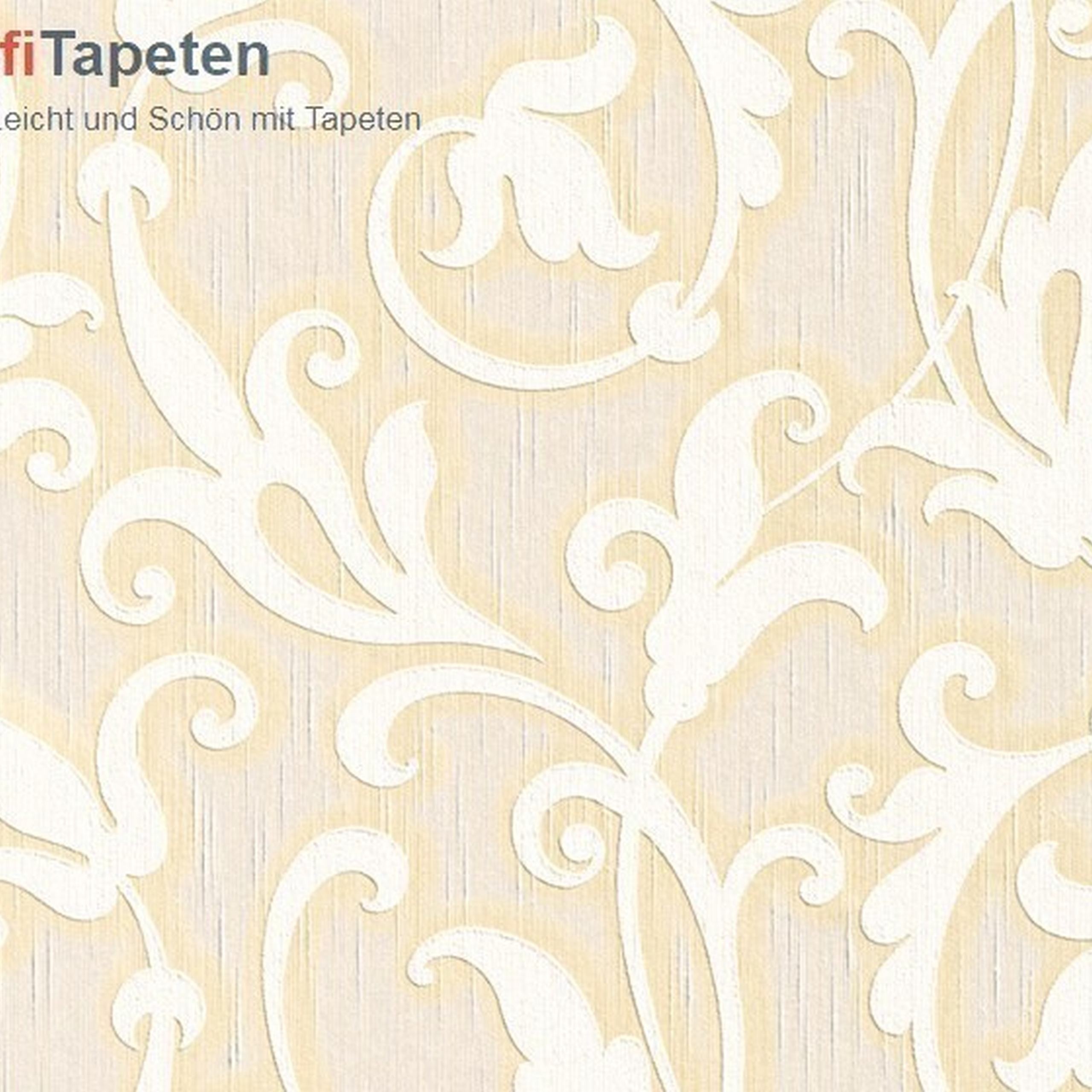 A.S. Creation | Tessuto | 954907 | Vliestapete | Blumenoptik | 0.53 x 10.05 m | Beige