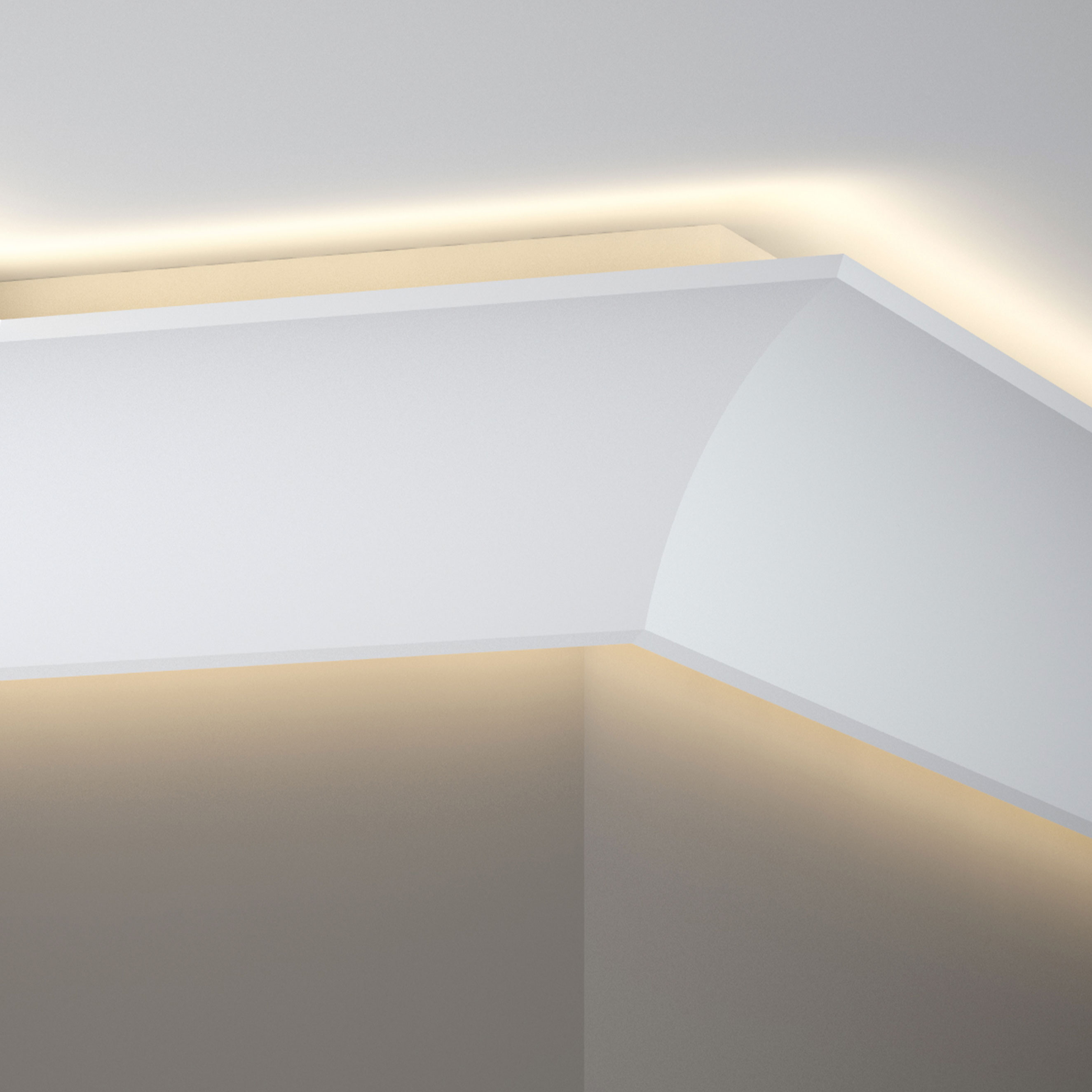 Mardom Außenwinkel | Für Lichtleiste "QL002" Polyurethan Weiß