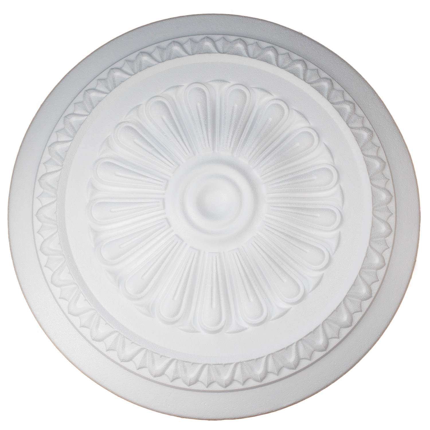 Marbet | Deckenrosette "R23" | Ø 60 cm | Styropor | weiß