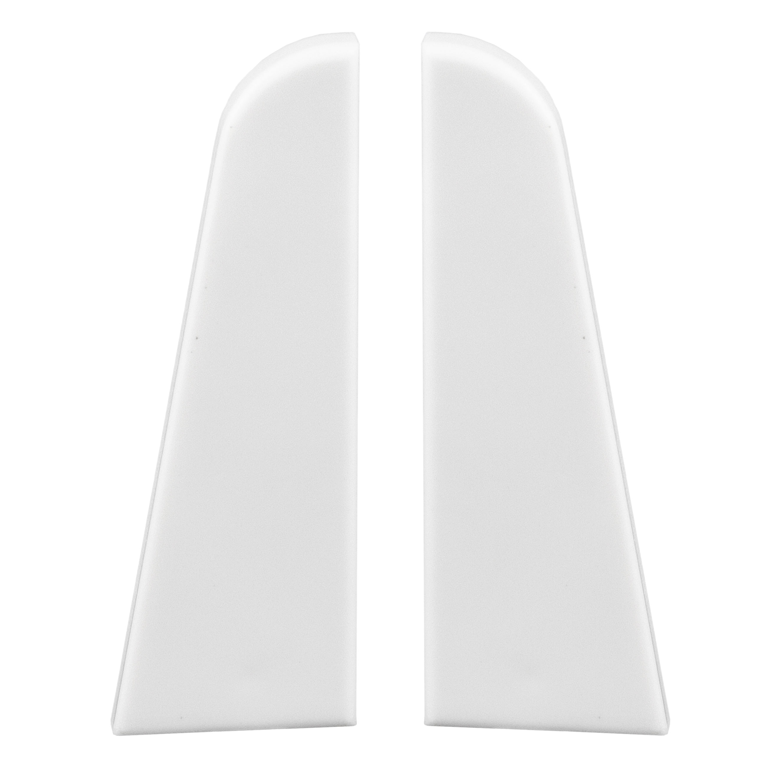 Endkappe für MDF Sockelleiste 19 x 58 mm | Fußleisten Endstück Kunststoff weiß robust