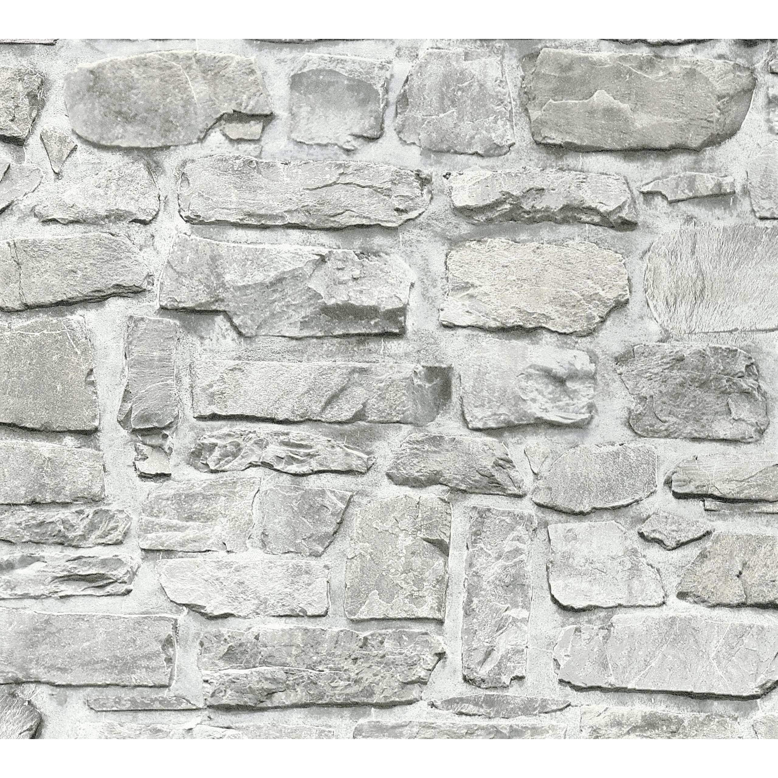 A.S. Creation Il Decoro | 363701 | Vliestapete Steinoptik | 0.53 m x 10.05 m | Grau