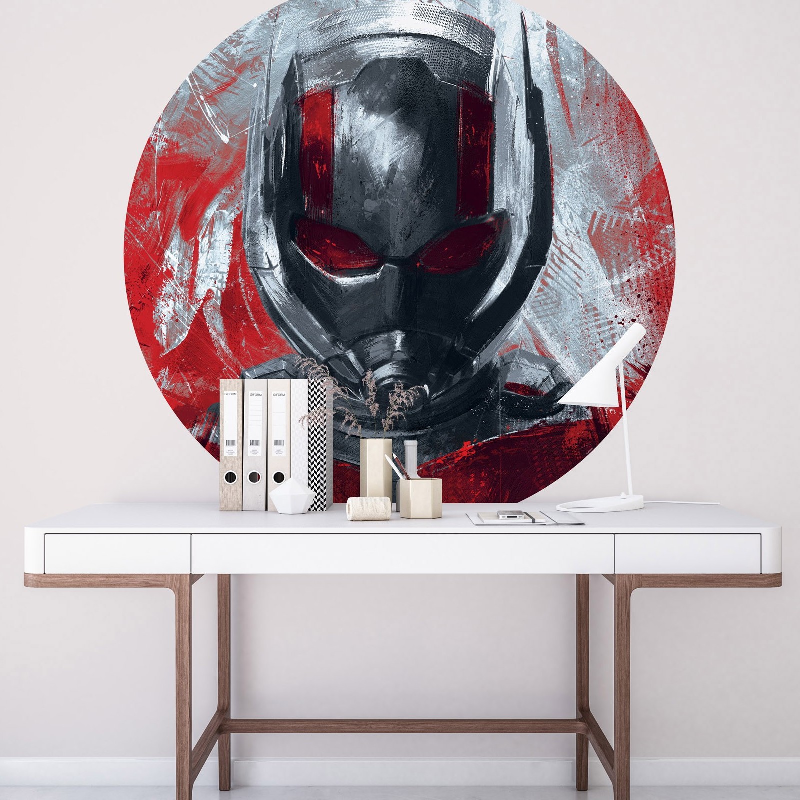 Komar Fototapete Marvel Avengers Painting Ant-Man 125 x 125 cm Vlies Selbstklebend Ameisenmann