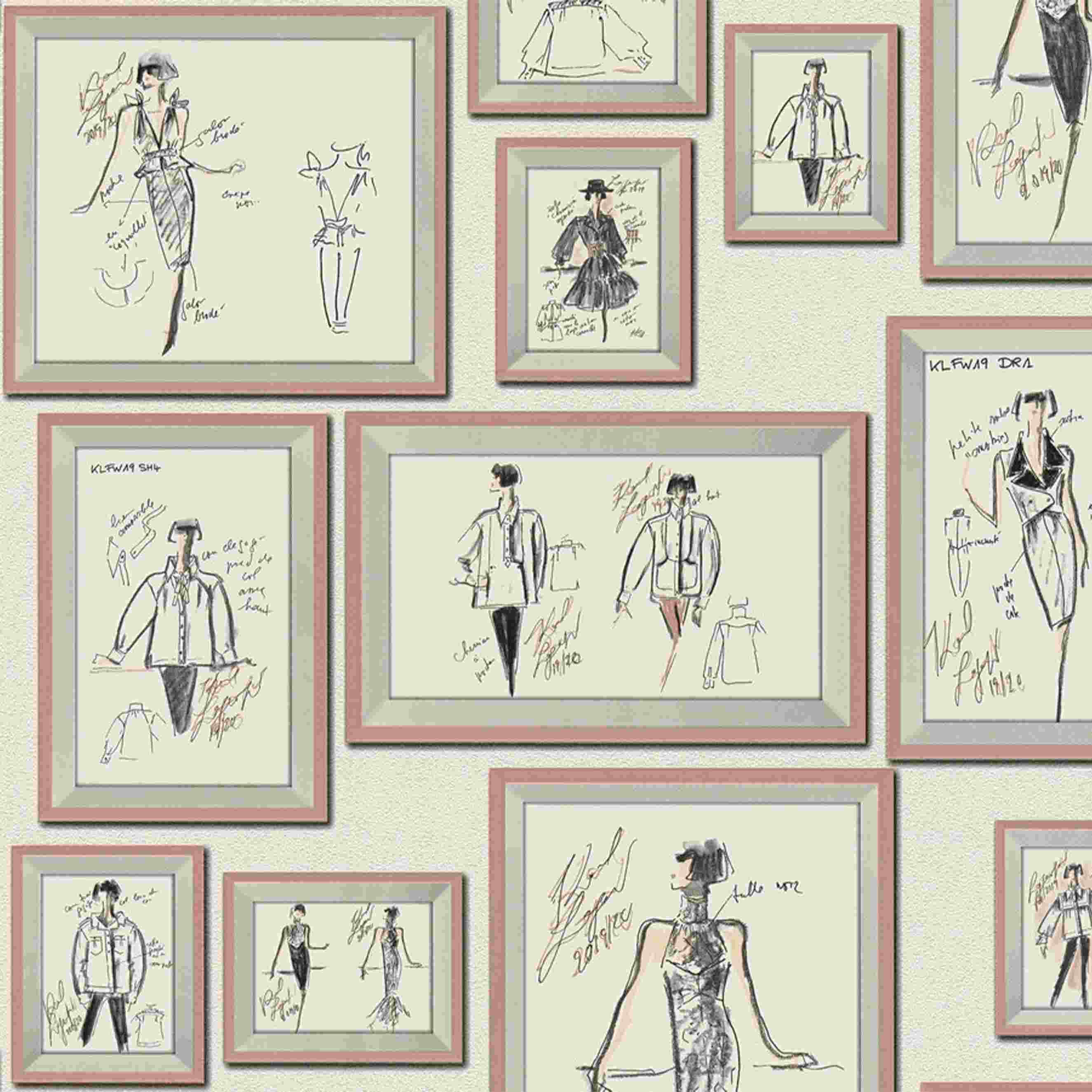A.S. Creation | Karl Lagerfeld | 378464 | Vliestapete | 3D Optik | 0.53 x 10.05 m | Grau