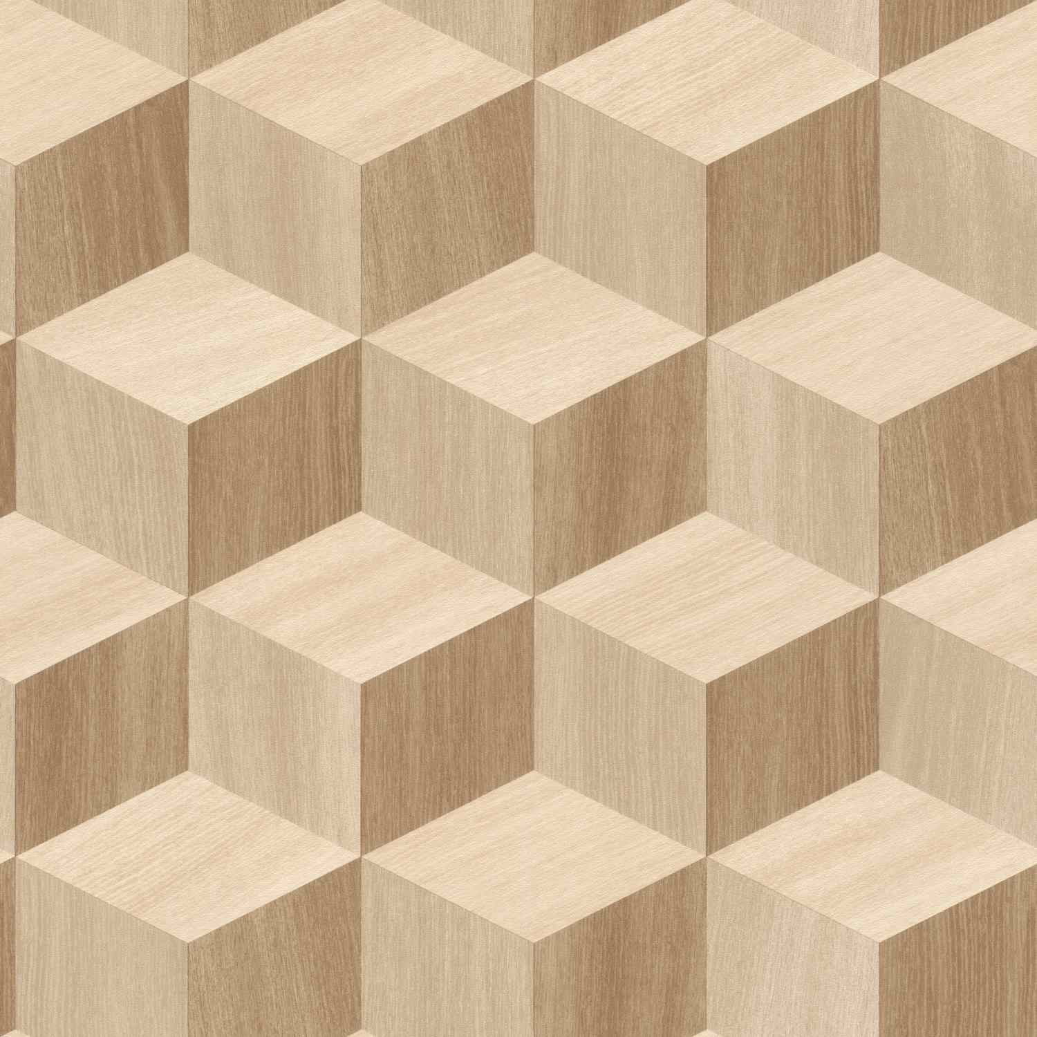 Rasch | Salsa | 833737 | Vliestapete | 3D Optik | 0.53 x 10.05 m | Braun