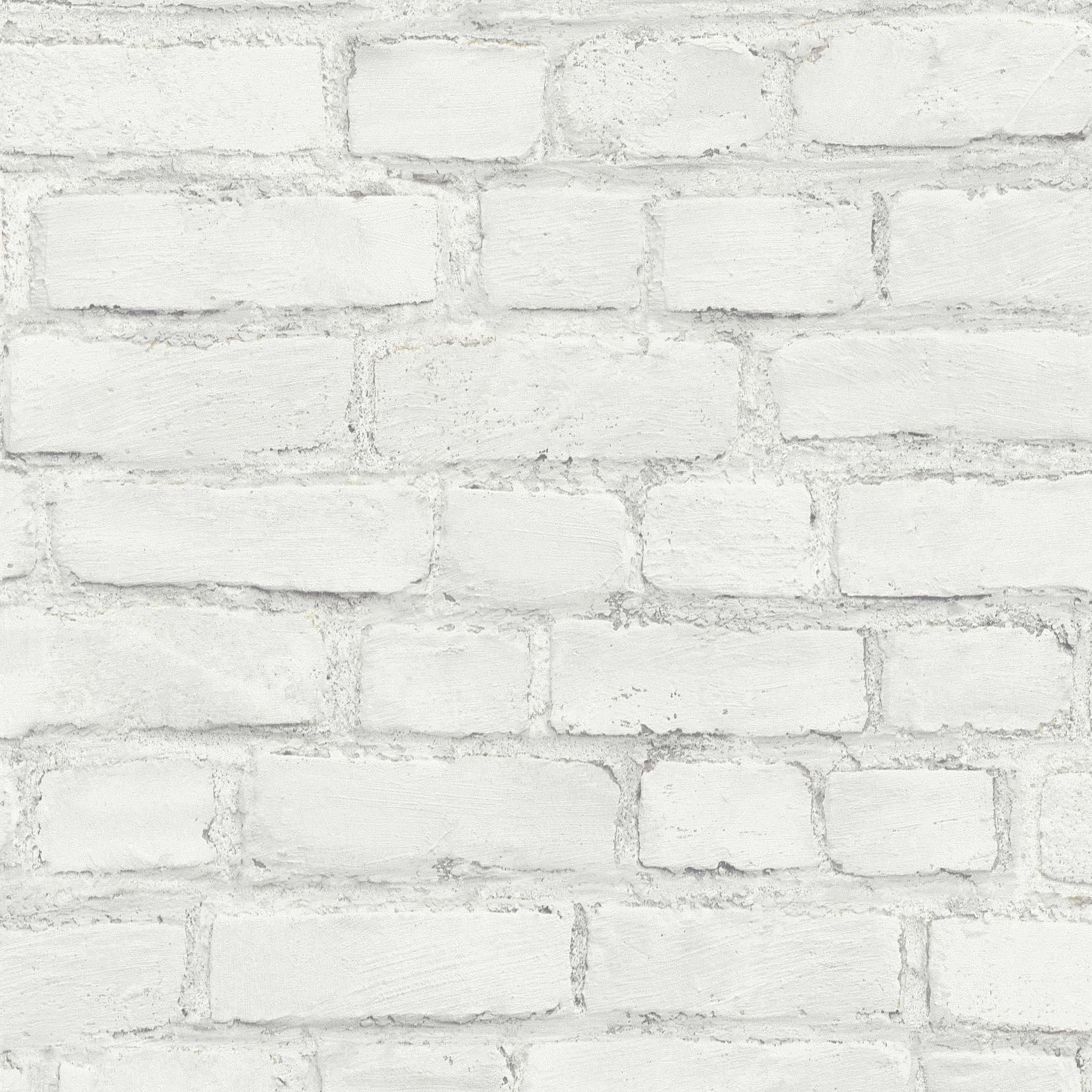A.S. Creation | Elements | 374142 | Vliestapete | Steinoptik | 0.53 x 10.05 m | Weiß