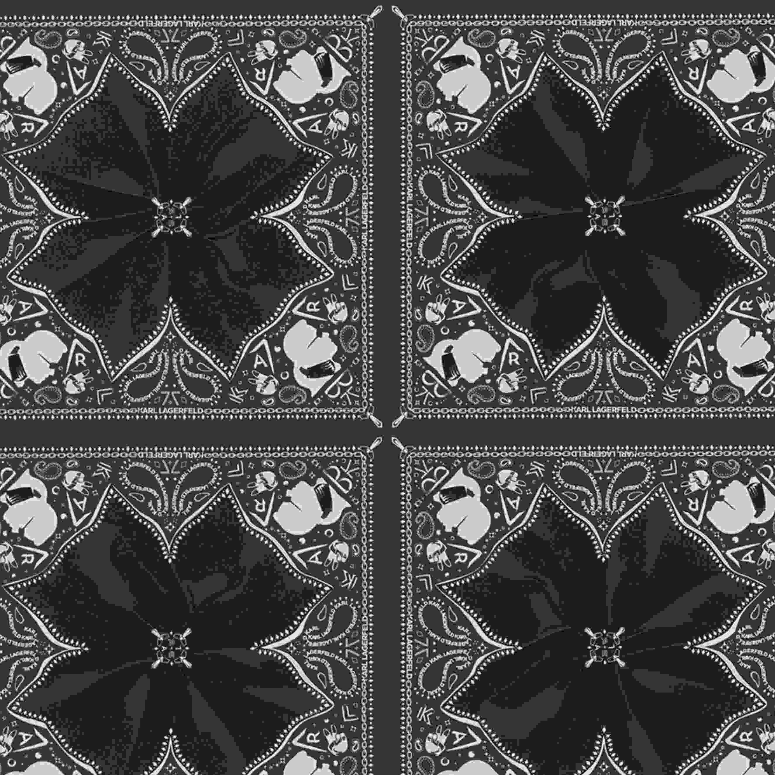A.S. Creation | Karl Lagerfeld | 378452 | Vliestapete | Blumenoptik | 0.53 x 10.05 m | Schwarz