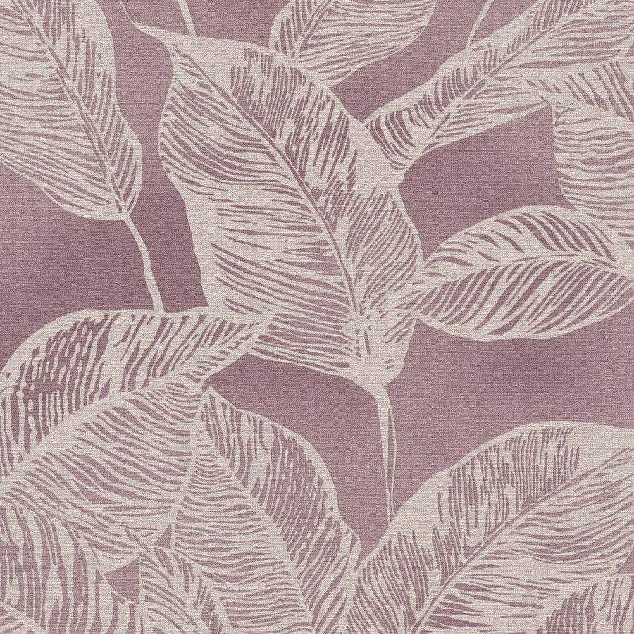 A.S. Creation | Natural Living | 386634 | Vliestapete | Bäume & Blätter | 10.05 x 0.53 m | Rosa