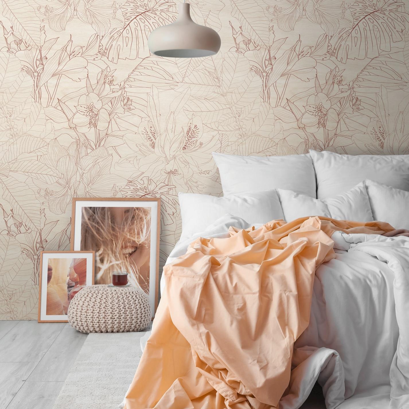 A.S. Creation Fototapete The Wall III 398861 Ein Motiv pro Rolle Blumen Floral Beige Creme