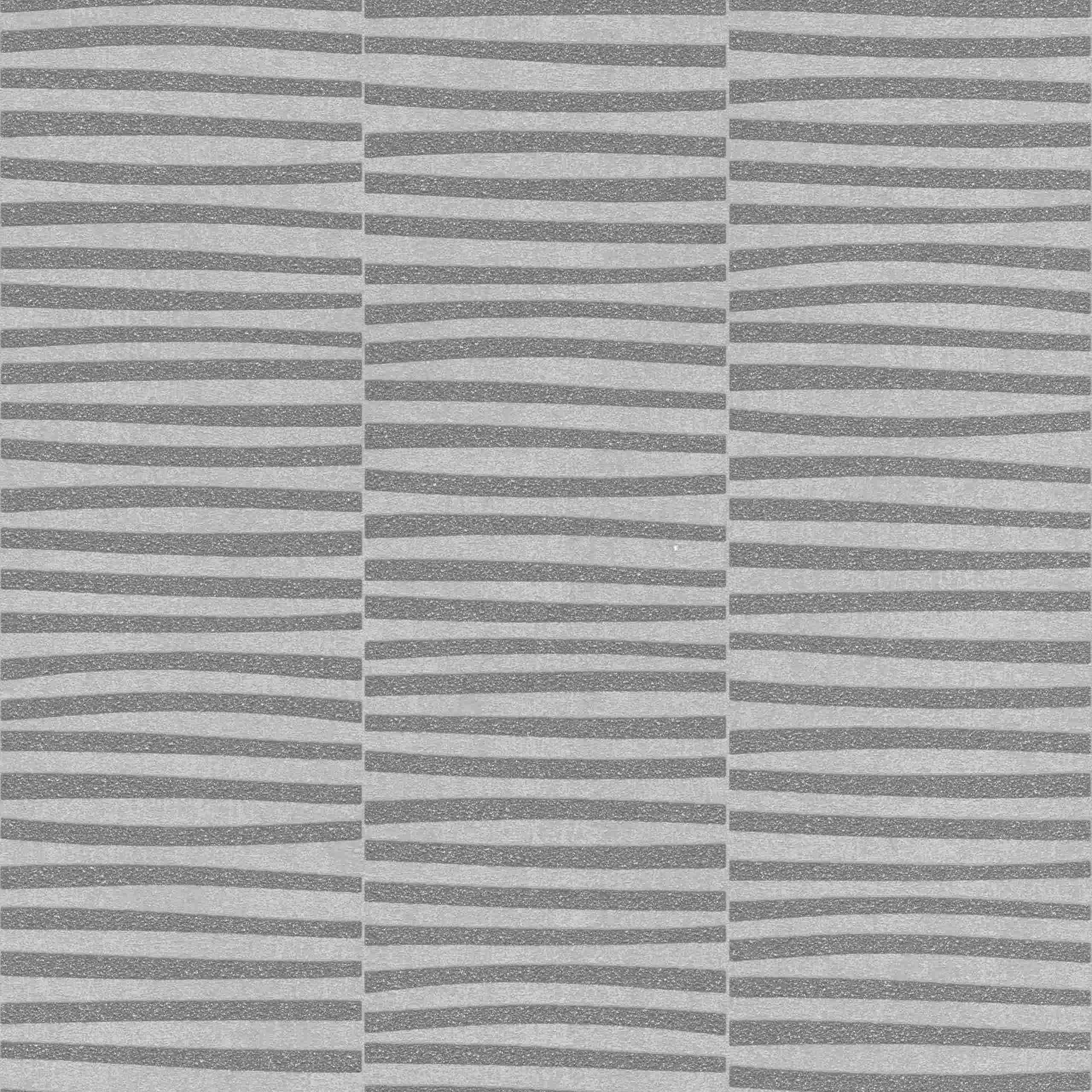 Rasch | GLAM | 542035 | Vliestapete | Streifenoptik | 0.53 x 10.05 m | Grau