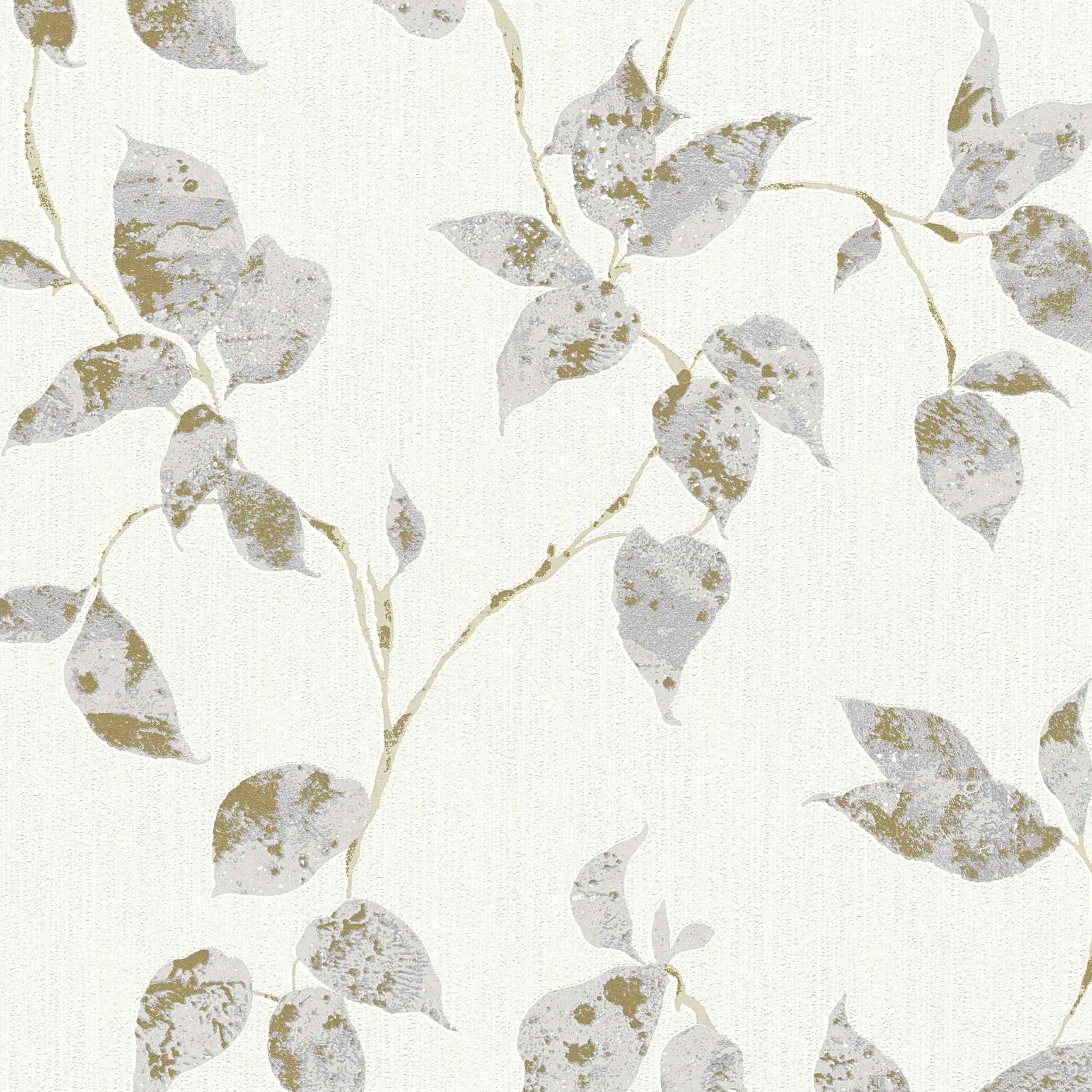 A.S. Creation | Flavour | 366873 | Vliestapete | Blumenoptik | 0.53 x 10.05 m | Grau
