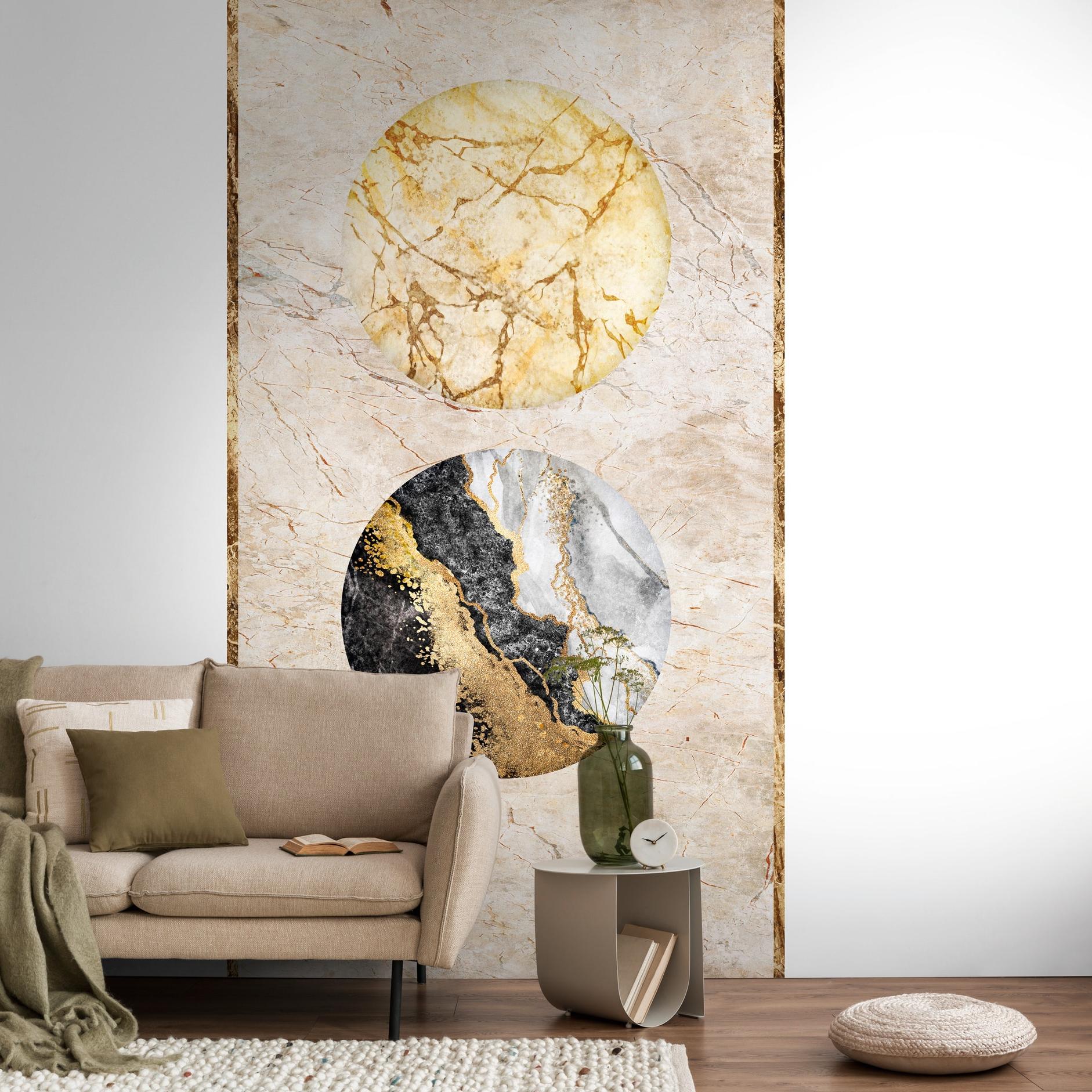 A.S. Creation Fototapete The Wall III 398501 Ein Motiv pro Rolle Marmor Beige Gold