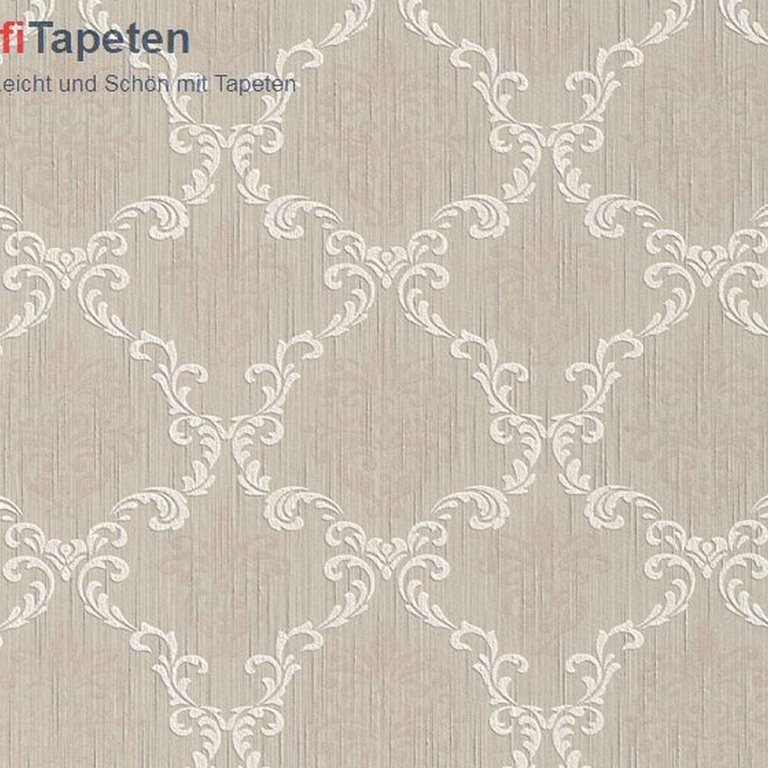 A.S. Creation | Tessuto | 956291 | Vliestapete | Barock | 0.53 x 10.05 m | Beige