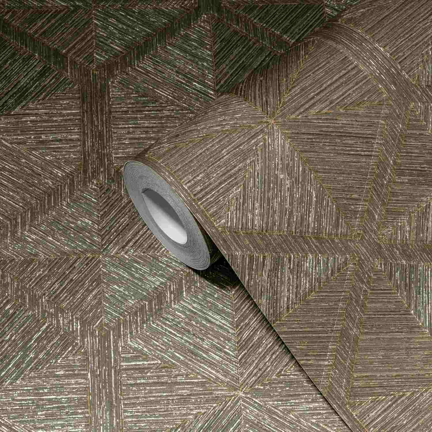 A.S. Creation | MY HOME. MY SPA. | 386904 | Vliestapete | Geometrisch | 0.53 x 10.05 m | Braun
