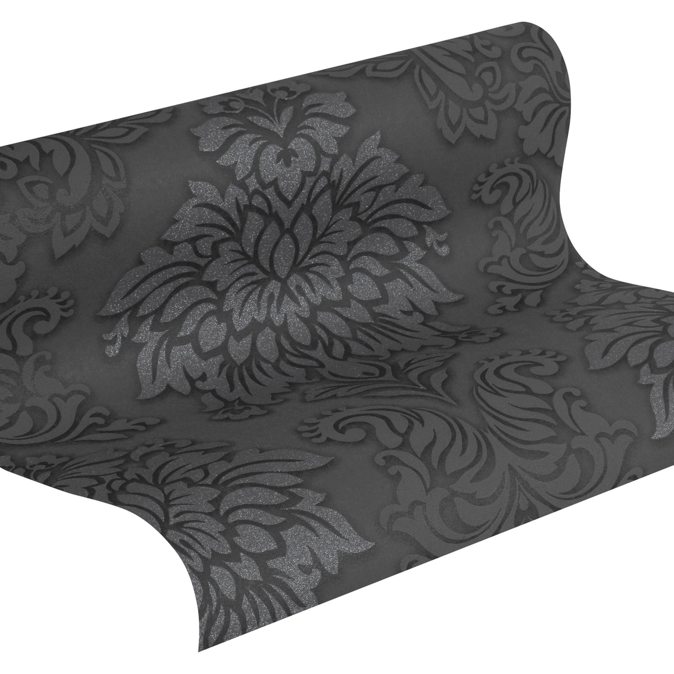 A.S. Creation | Metropolitan Stories | 368984 | Vliestapete | Barock | 0.53 x 10.05 m | Schwarz