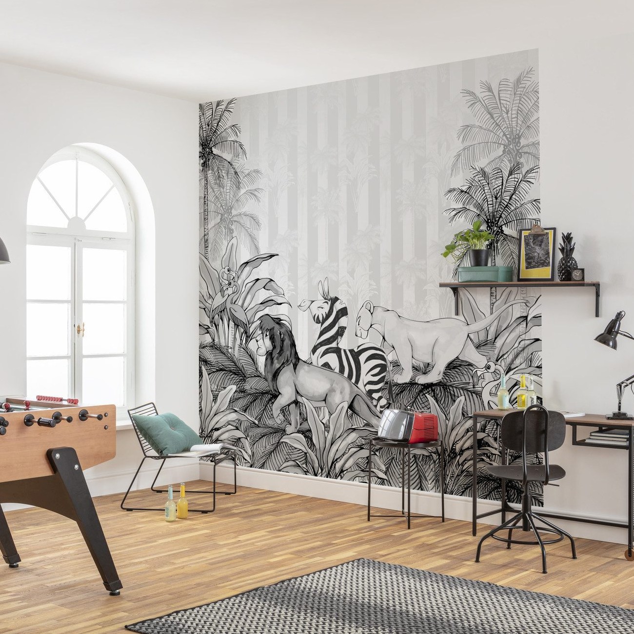 Komar Fototapete Disney König der Löwen Monochrome 280 x 300 cm Digitaldrucktapete Vlies Magisch