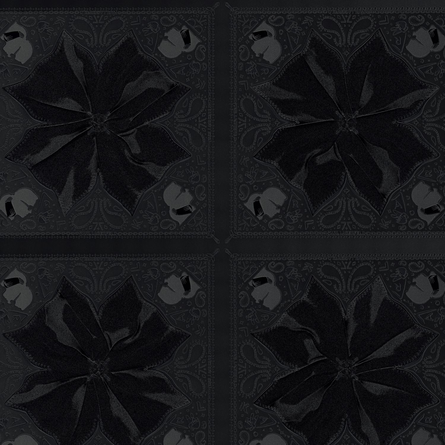 A.S. Creation | Karl Lagerfeld | 378453 | Vliestapete | Blumenoptik | 0.53 x 10.05 m | Schwarz