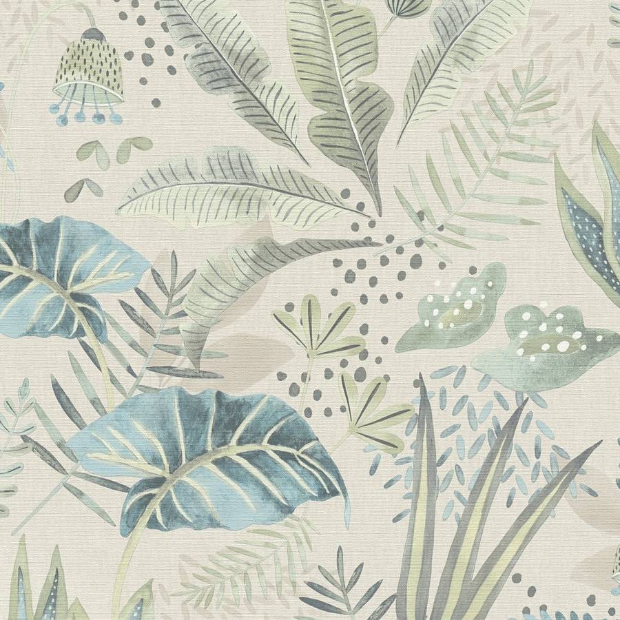 A.S. Creation | Famous Garden | 393484 | Vliestapete | Blumenoptik | 10.05 x 0.53 m | Beige