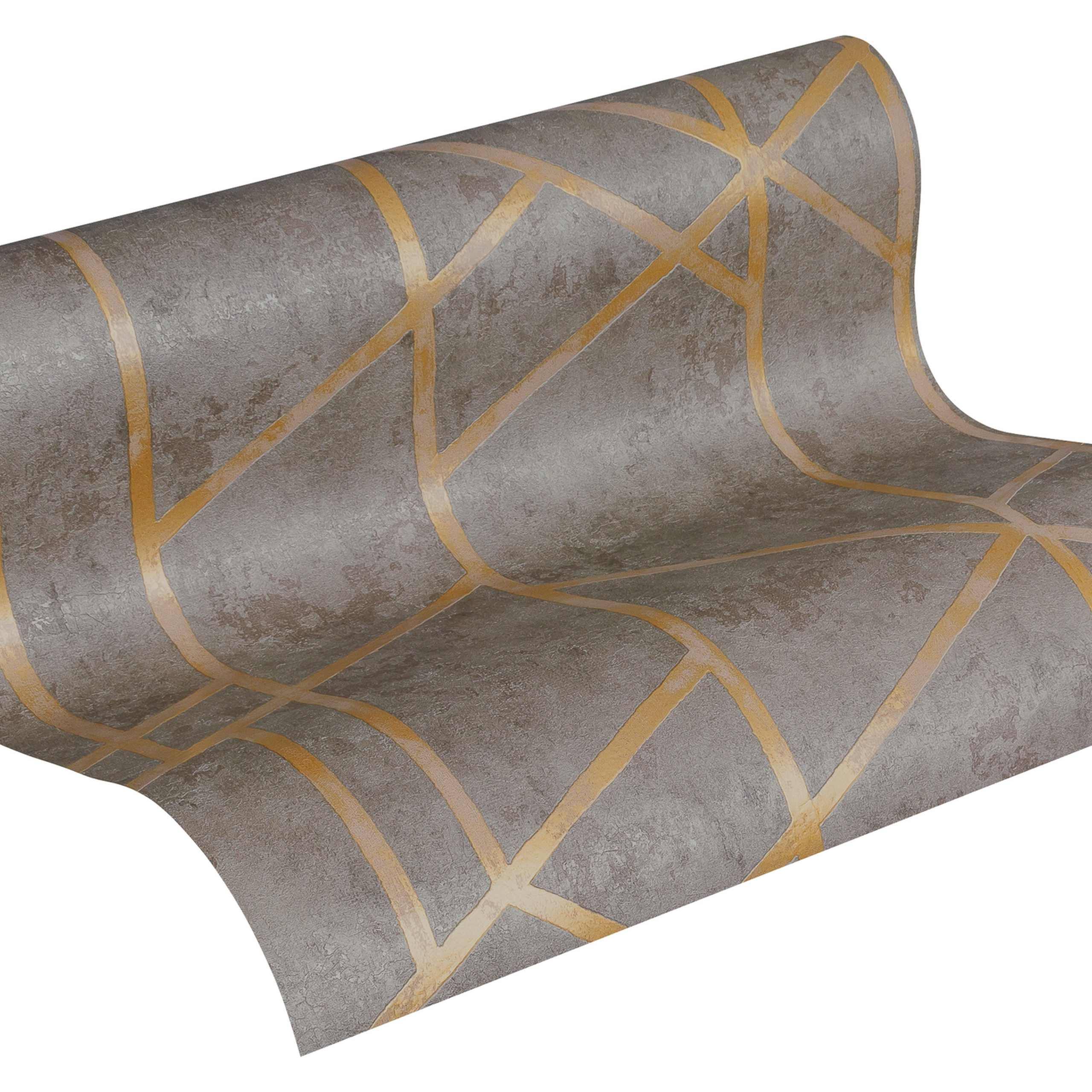 Vliestapete 369281 3D Grau Metropolitan Stories A.S. Creation