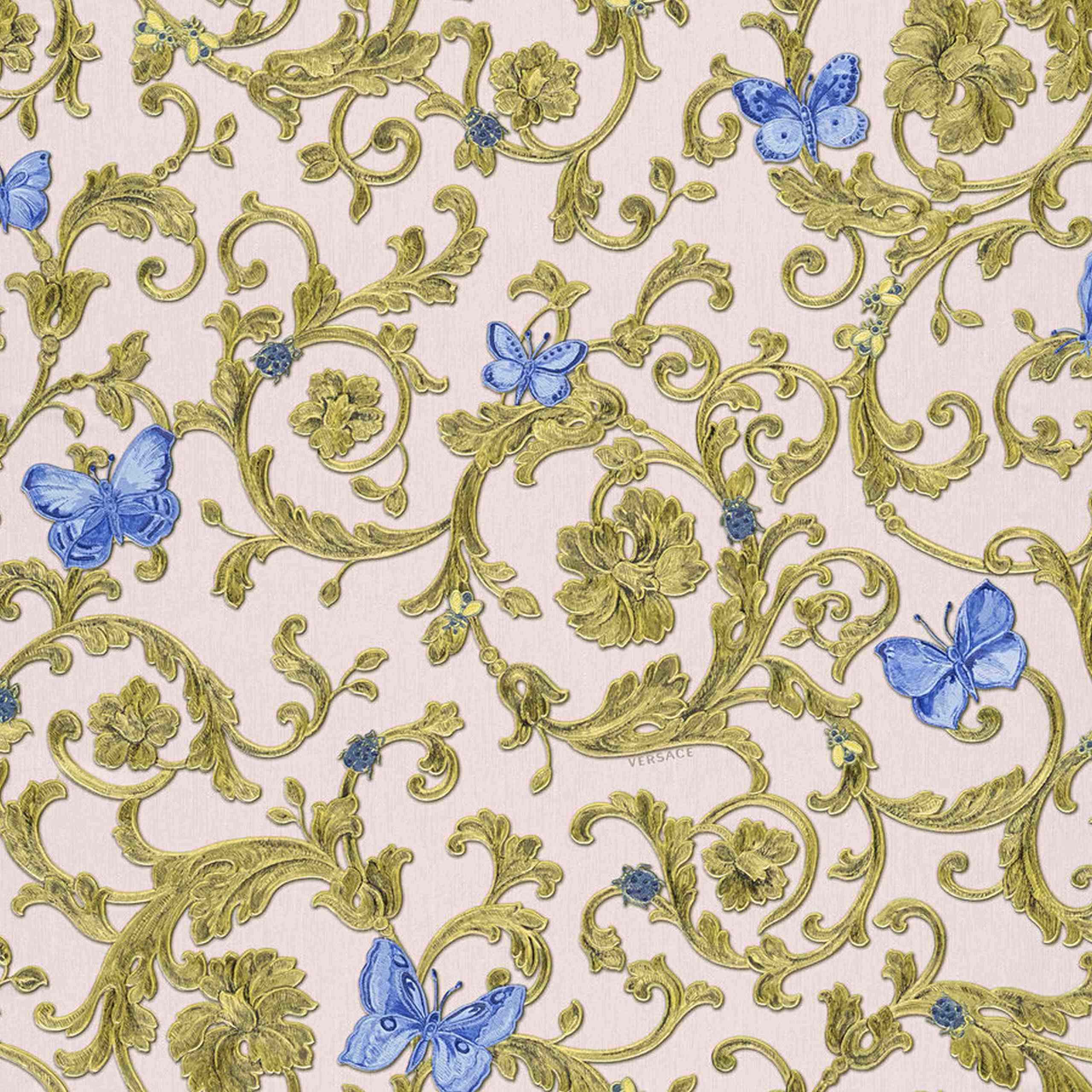 A.S. Creation | Versace 3 | 343256 | Vliestapete | Vintage | Retro | 0.7 x 10.05 m | Blau
