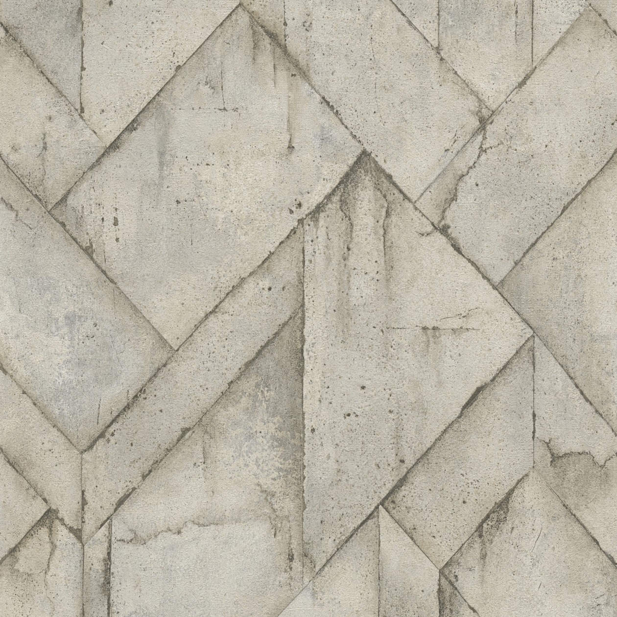 A.S. Creation | Industrial | 377414 | Vliestapete | Steinoptik | 0.53 x 10.05 m | Beige