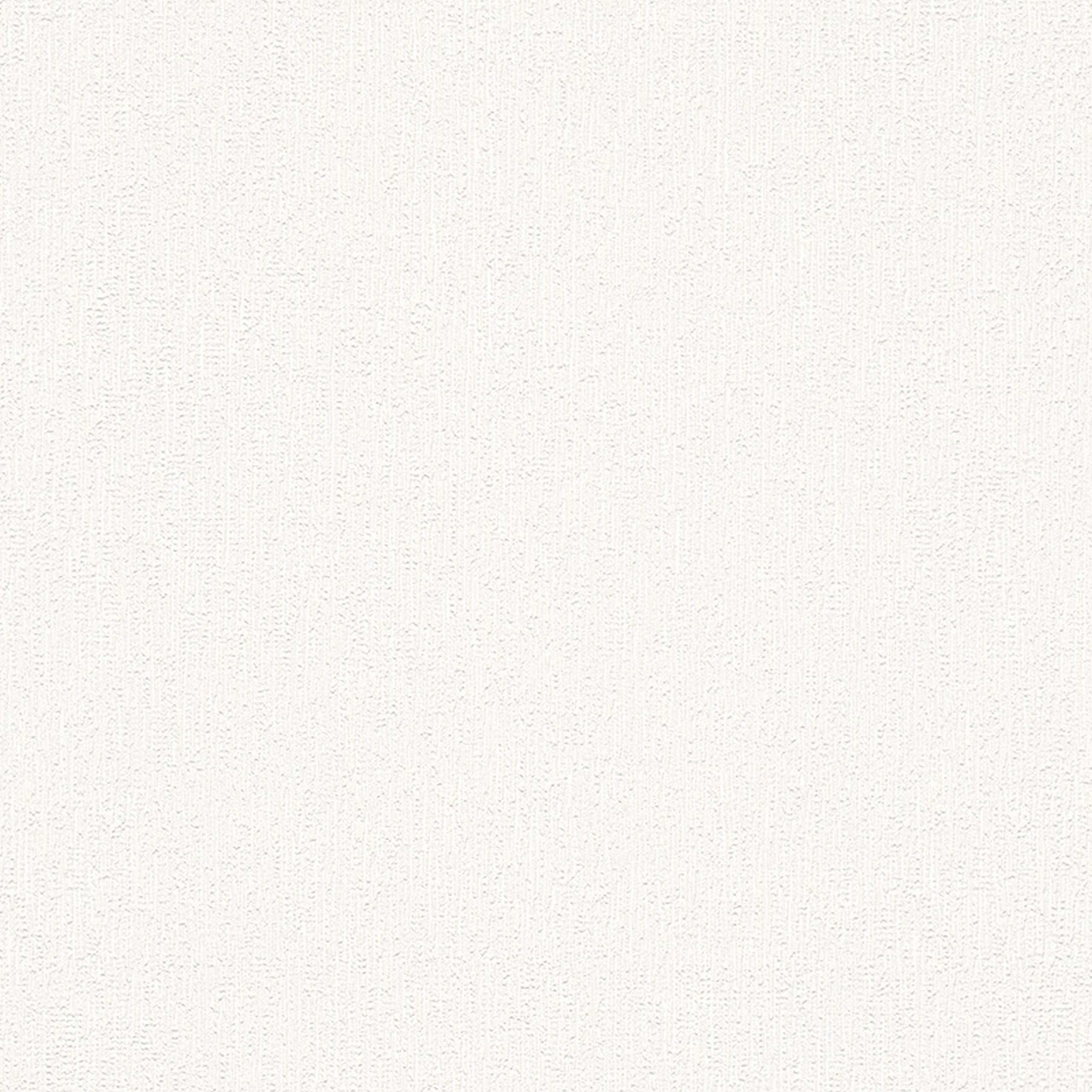 A.S. Creation | Simply White 4 | 300931 | Vliestapete | Einfarbig | 0.53 x 10.05 m | Weiß