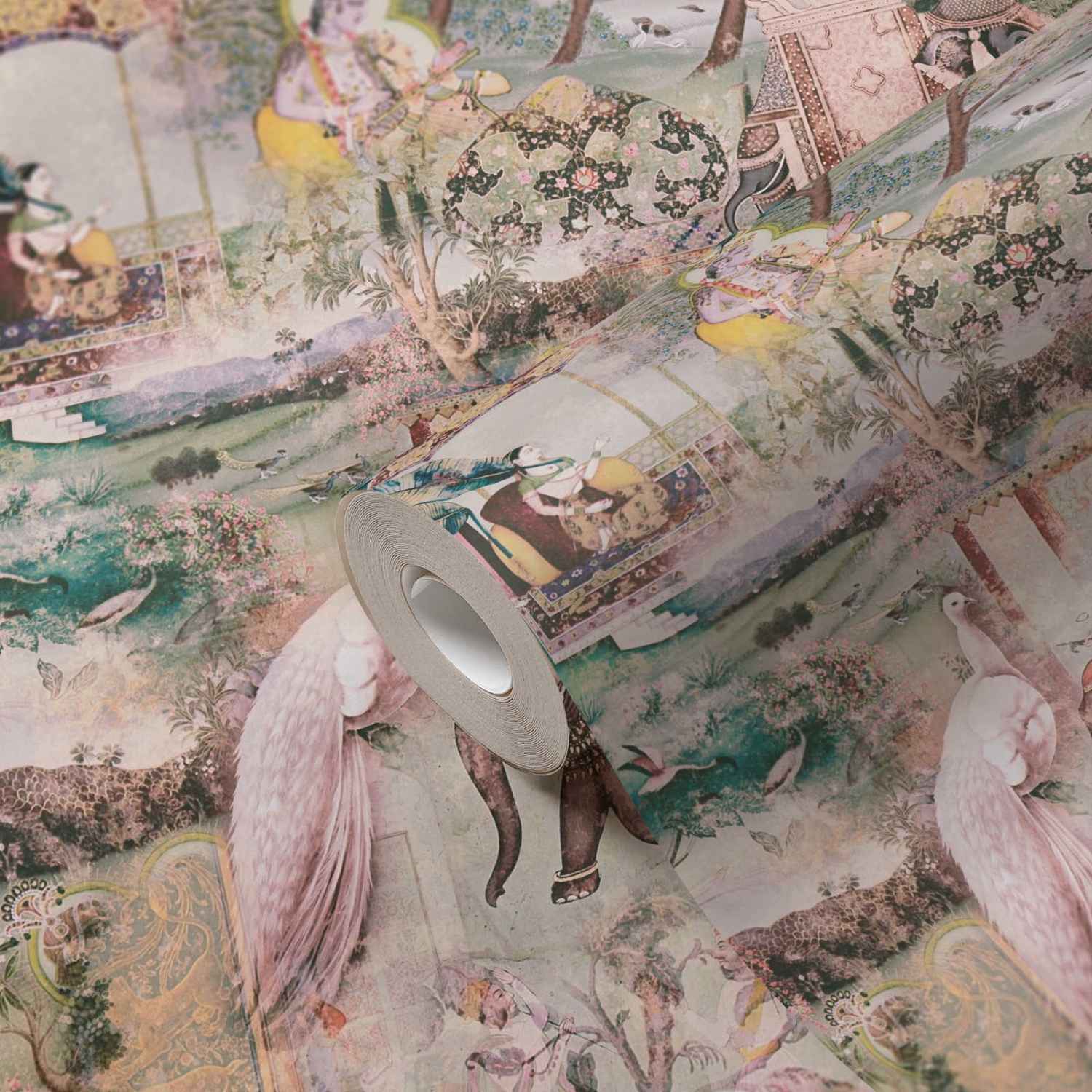 A.S. Creation | Dream Flowery | 381732 | Vliestapete | Vintage | 0.53 x 10.05 m | Beige | Gelb