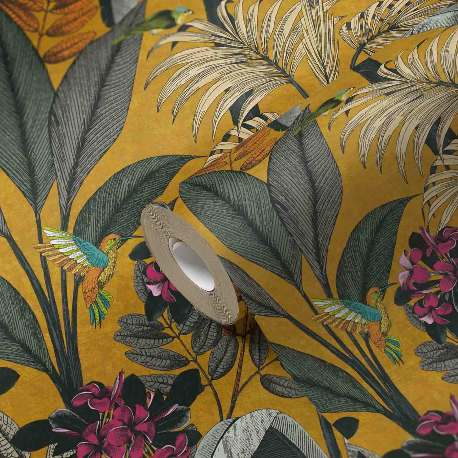 A.S. Creation | PintWalls | 387381 | Vliestapete | Vintage | Retro | 0.53 x 10.05 m | Gelb