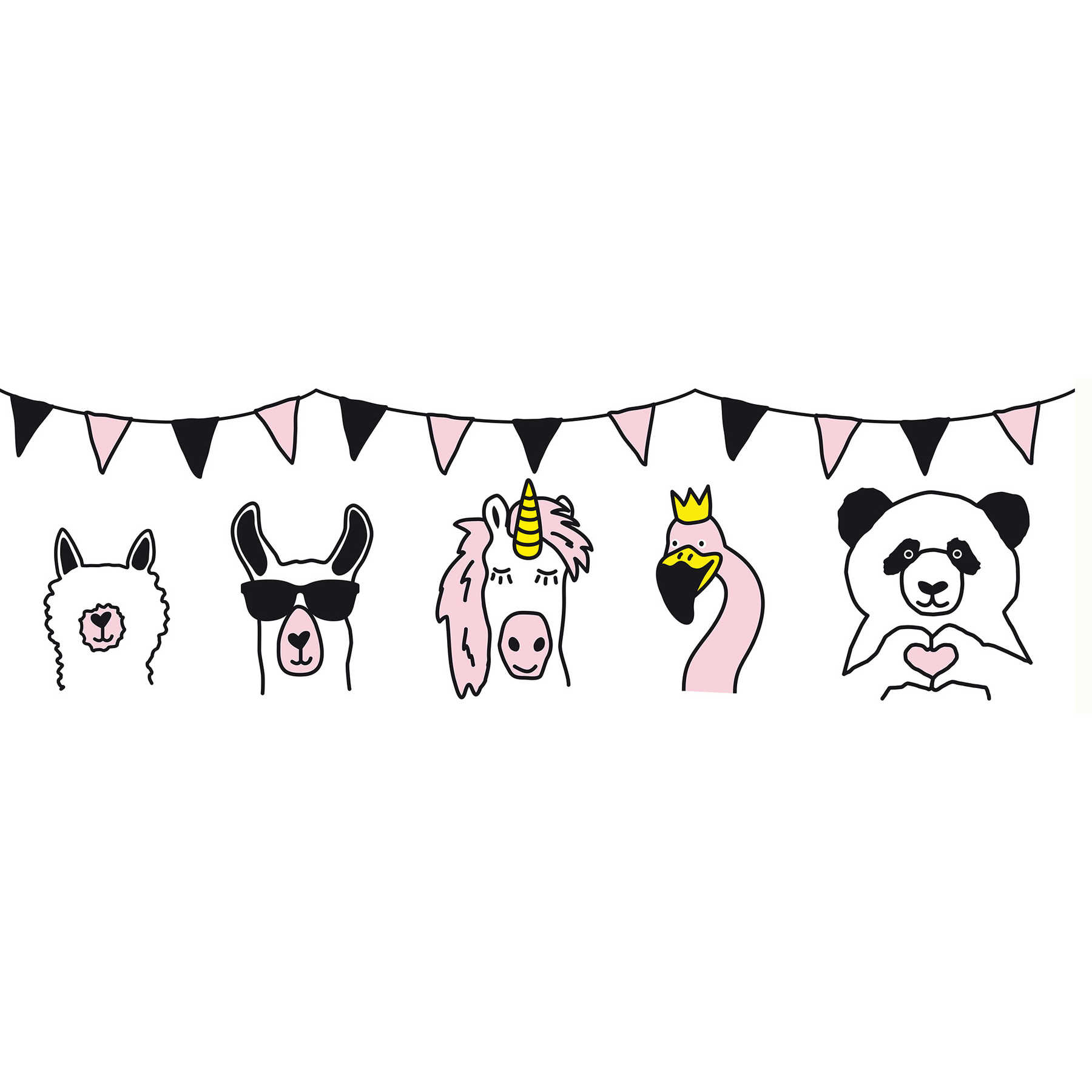 A.S. Creation | Lovely Kids | 403729 | Bordüre | Kinderzimmer | 5 x 0.155 m | Rosa