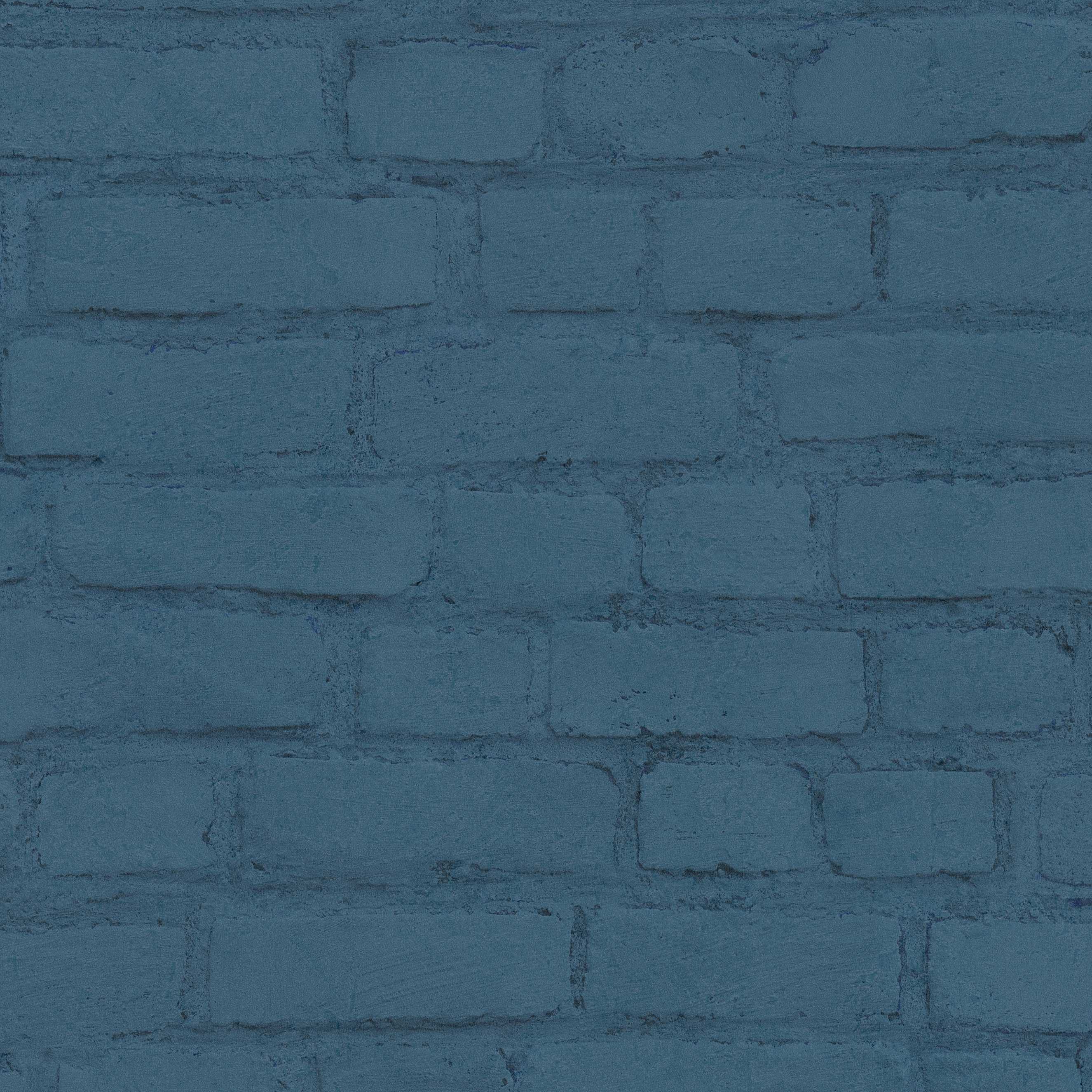 A.S. Creation | Elements | 374144 | Vliestapete | Steinoptik | 0.53 x 10.05 m | Blau