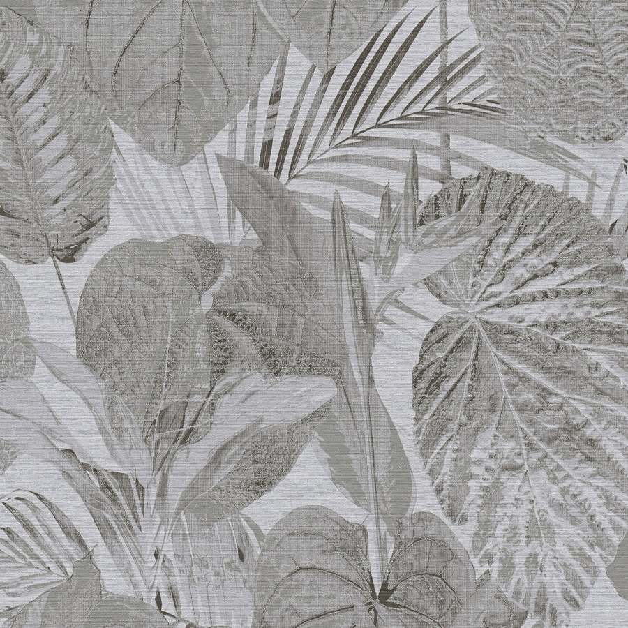 A.S. Creation | Famous Garden | 393555 | Vliestapete | Botanisch | 10.05 x 0.53 m | Grau