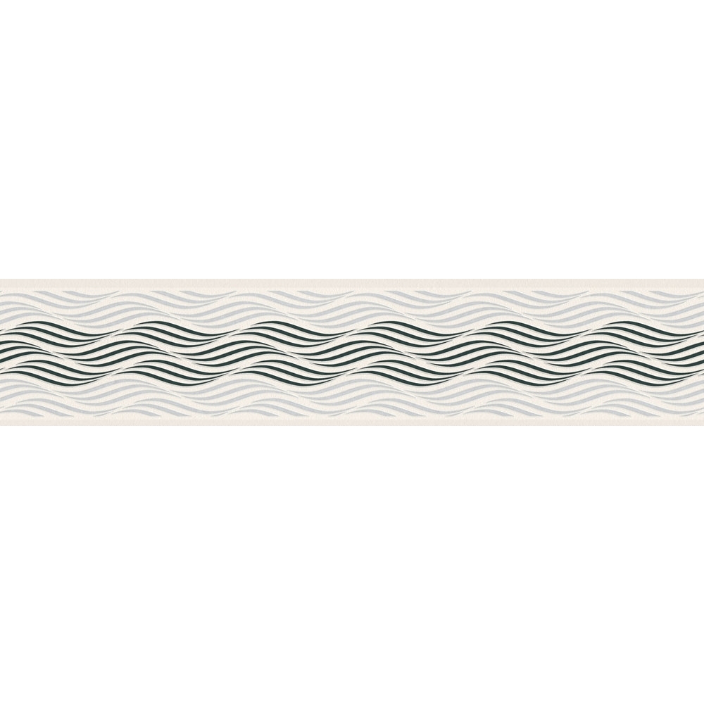 A.S. Creation | Only Borders 11 | 384126 | Vliesbordüre | Streifentapete | 5.00 x 0.13 m | Schwarz