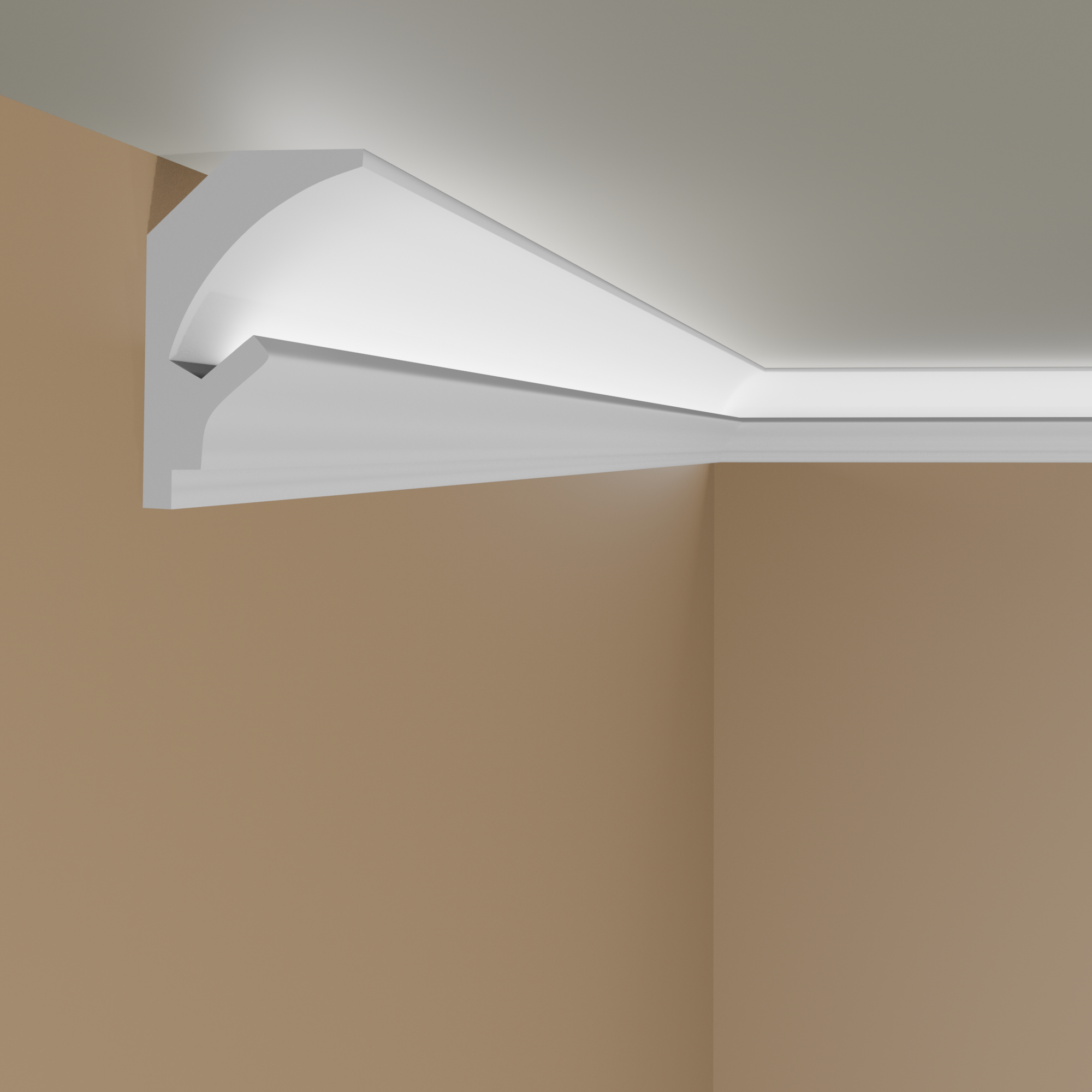 Elite Decor Lichtleiste KD201| Polystyrol 115 x 90 x 1150 mm Weiß Styropor Deckenleiste Elite Decor Lichtleiste KD201| Polystyrol 115 x 90 x 1150 mm Weiß Styropor Deckenleiste