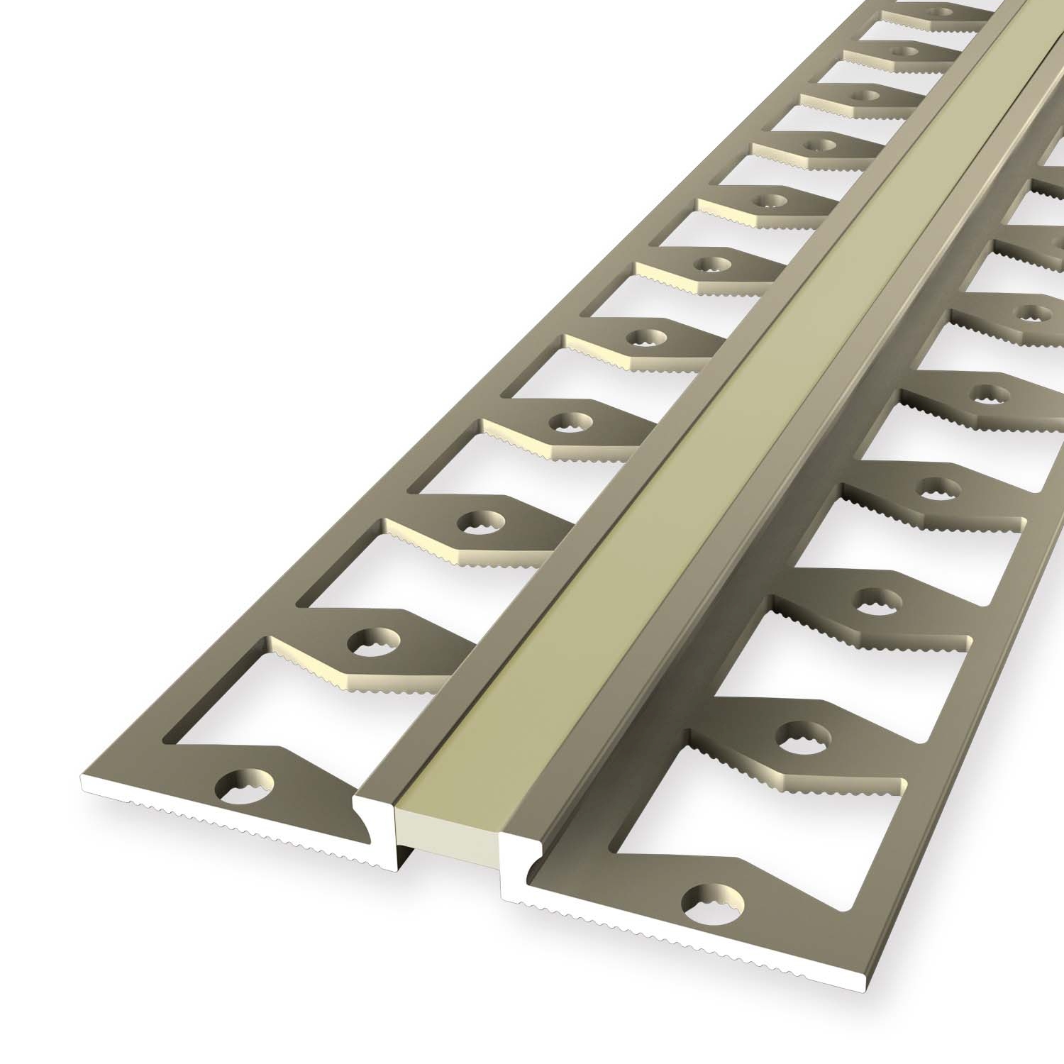 Dehnungsfugenprofil 4.5 x 48 x 2500 mm Aluminium Fliesenprofil  Sand Küberit