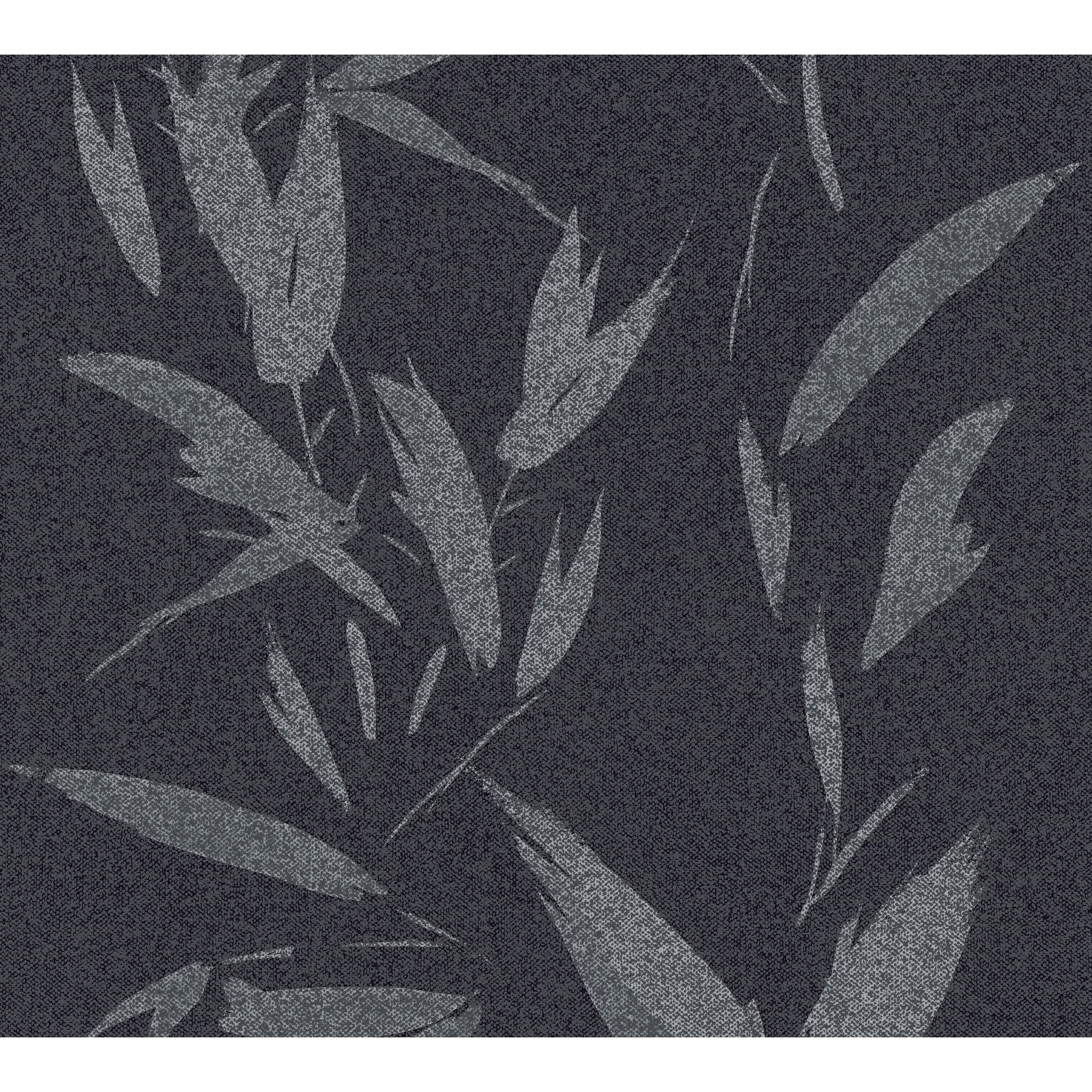 A.S. Creation | New Elegance | 375492 | Vliestapete | Naturoptik | 0.53 x 10.05 m | Schwarz
