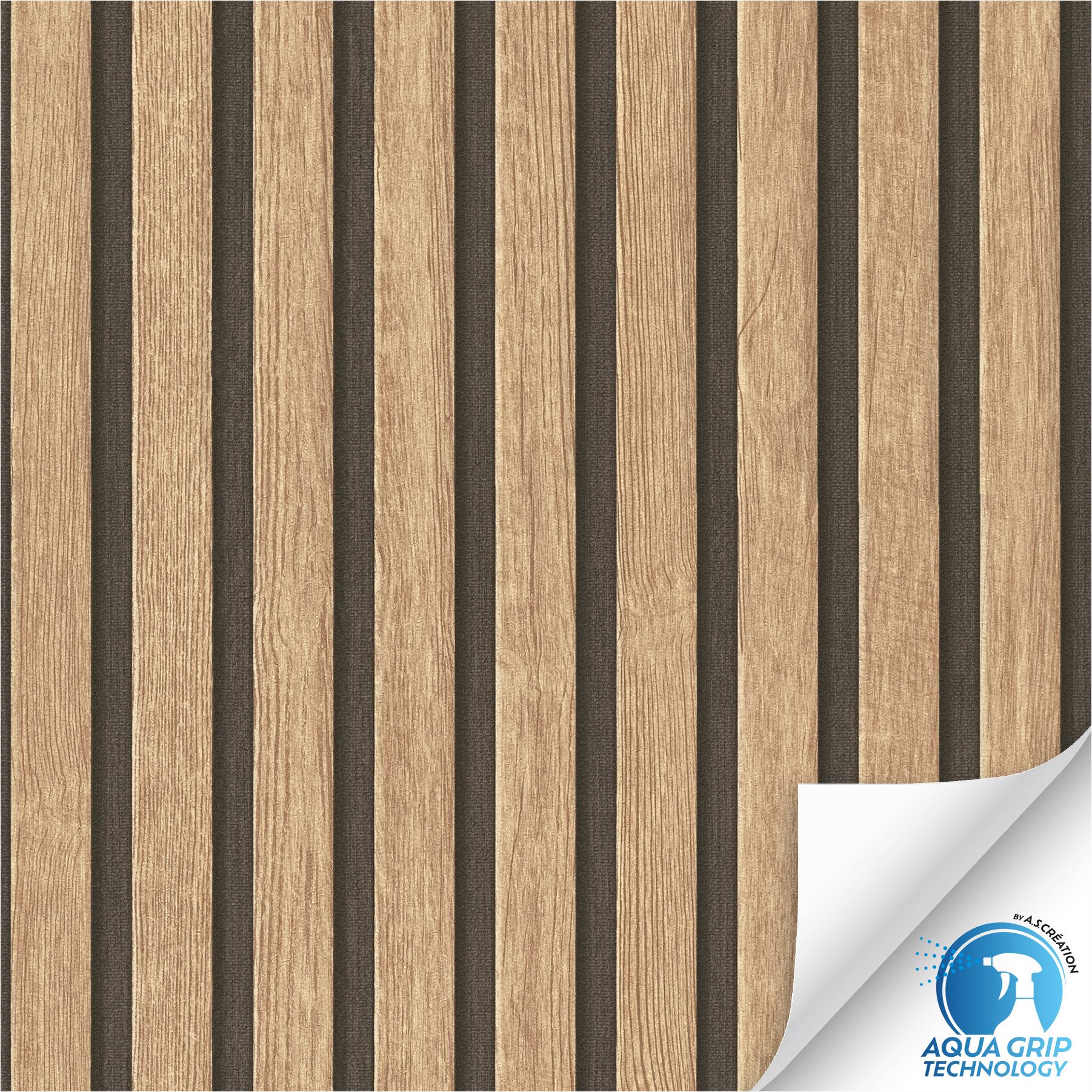 Vliestapete 784591 WOW vorgekleistert Holz Braun A.S. Création